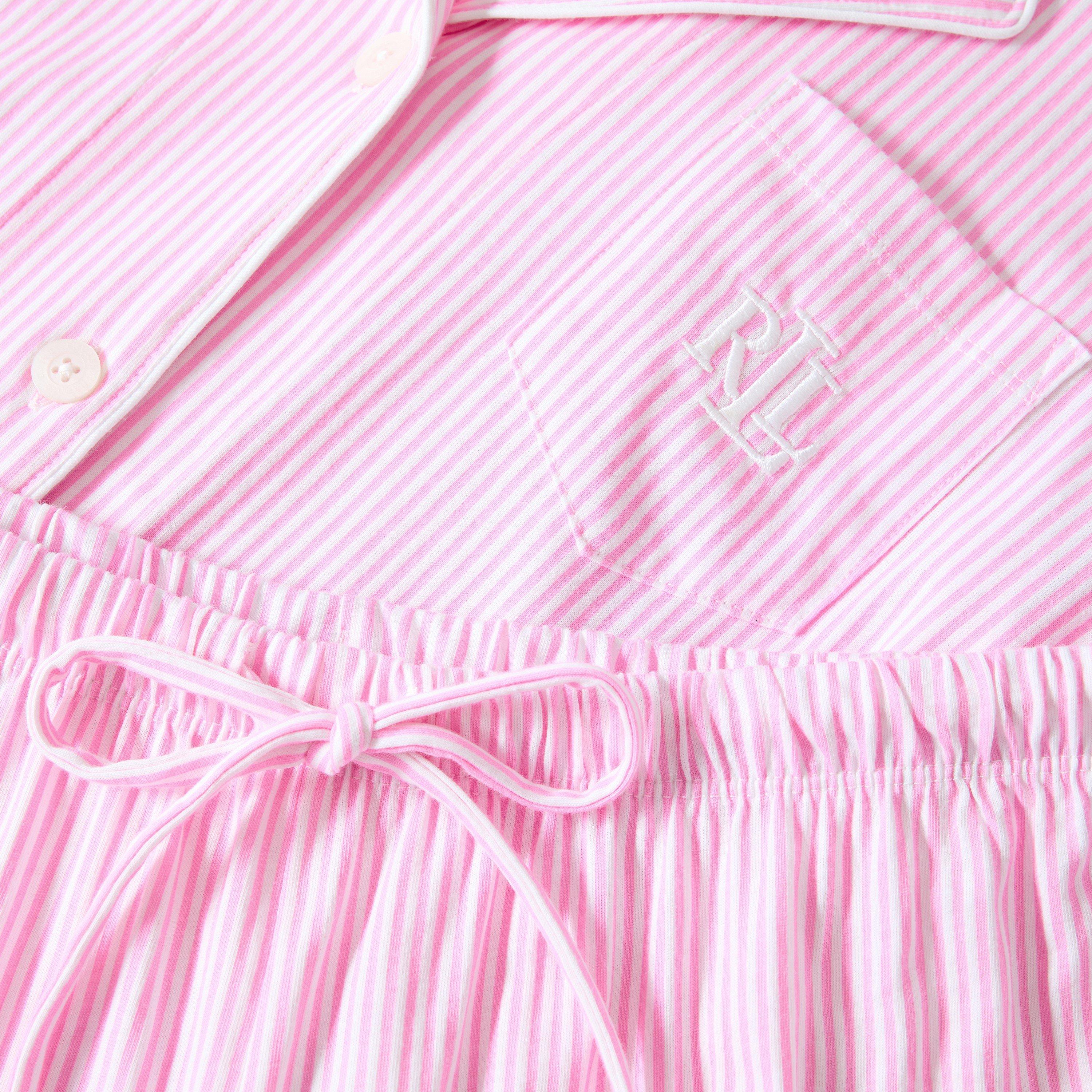 Pink - Lauren by Ralph Lauren - Women's Knit Long Sleeve Pyjama Set - 5