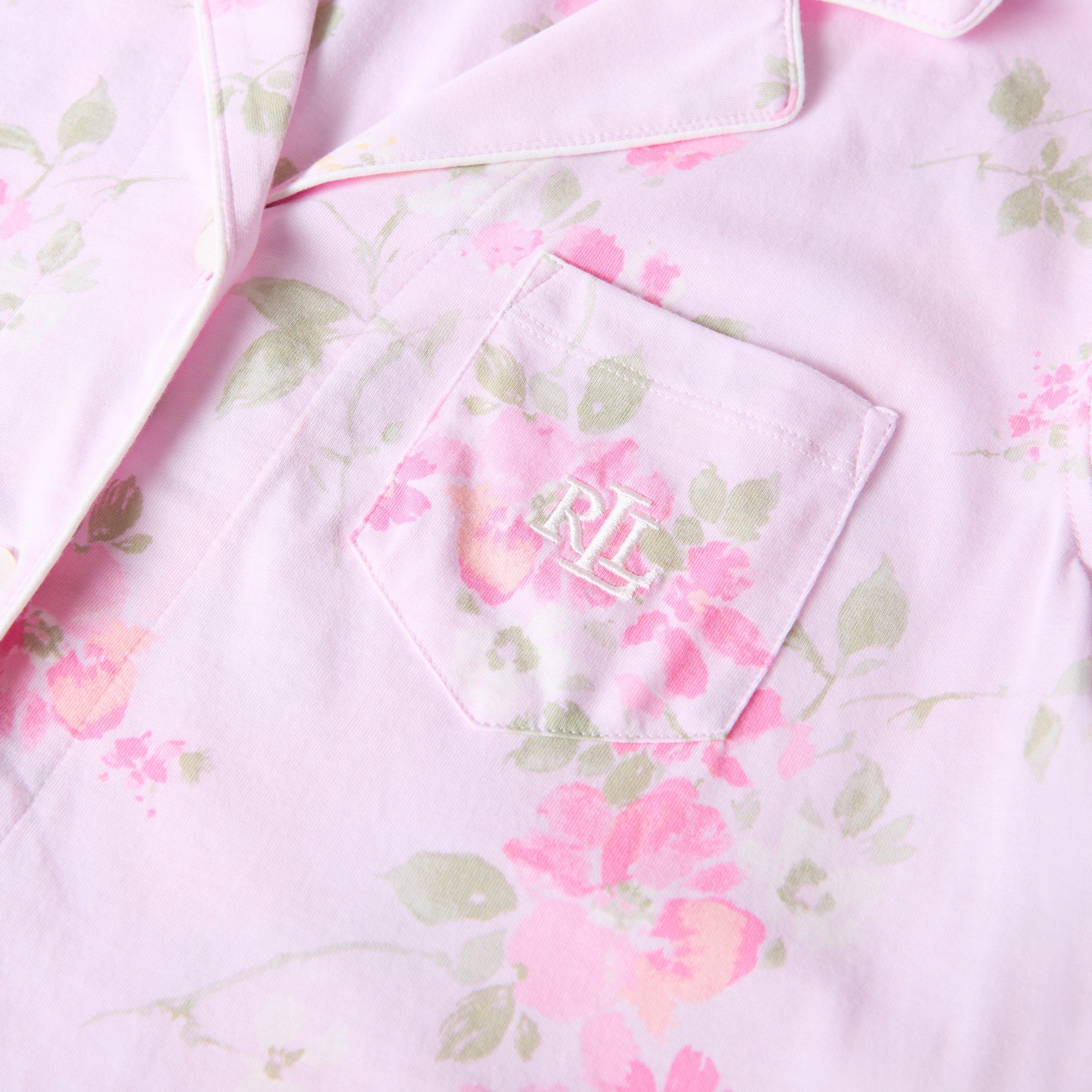 Pink - Lauren by Ralph Lauren - Women's Short Sleeve Pyjama Set - 4