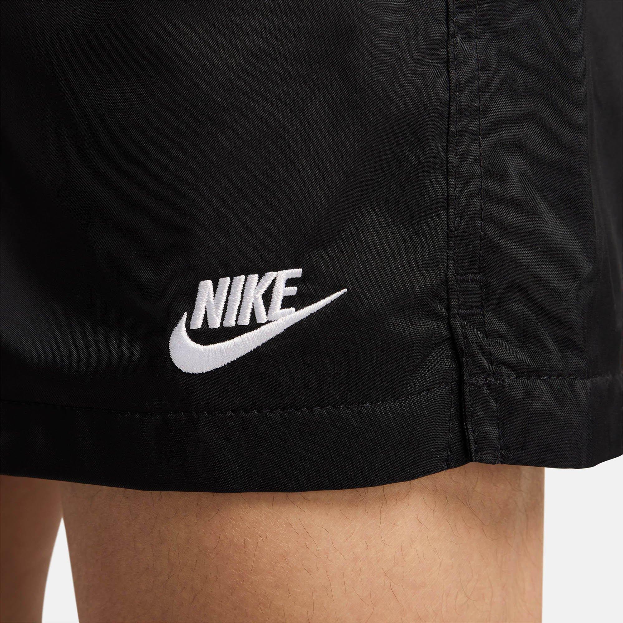 Black/White - Nike - Club Mens Woven Flow Mens Shorts - 5