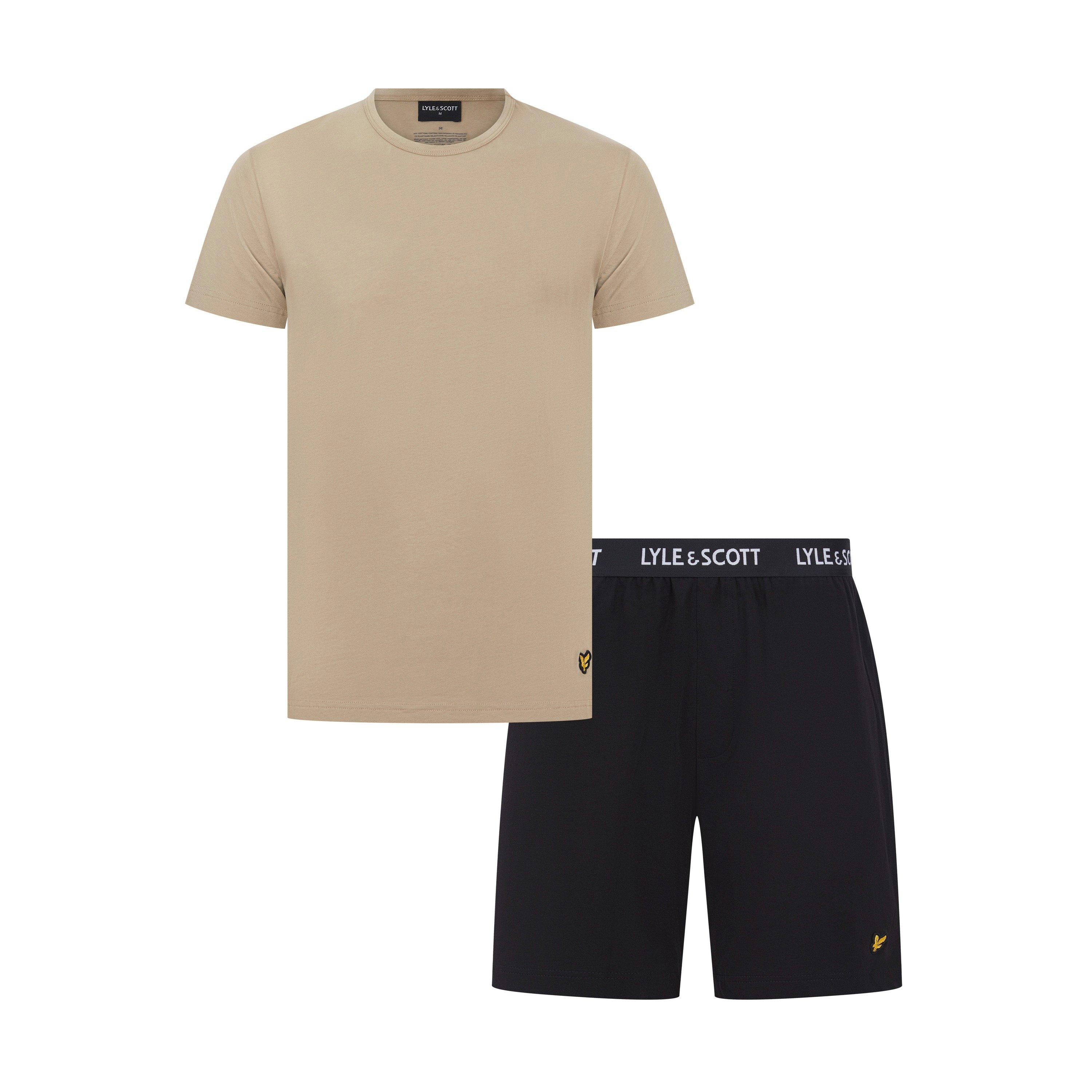 Greige/Schwarz - Lyle and Scott - Lyle Misha PJ Set Sn64 - 1