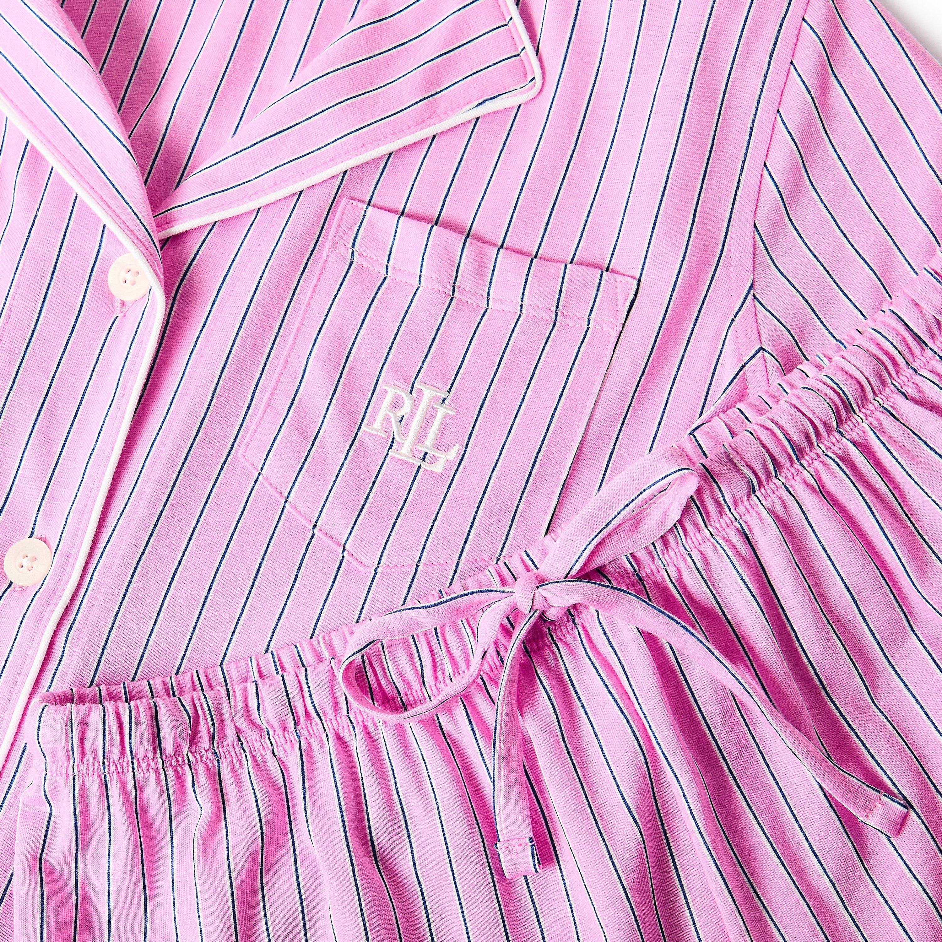 Pink Stripe - Lauren by Ralph Lauren - LRL SS Notch Boxer Ld63 - 4