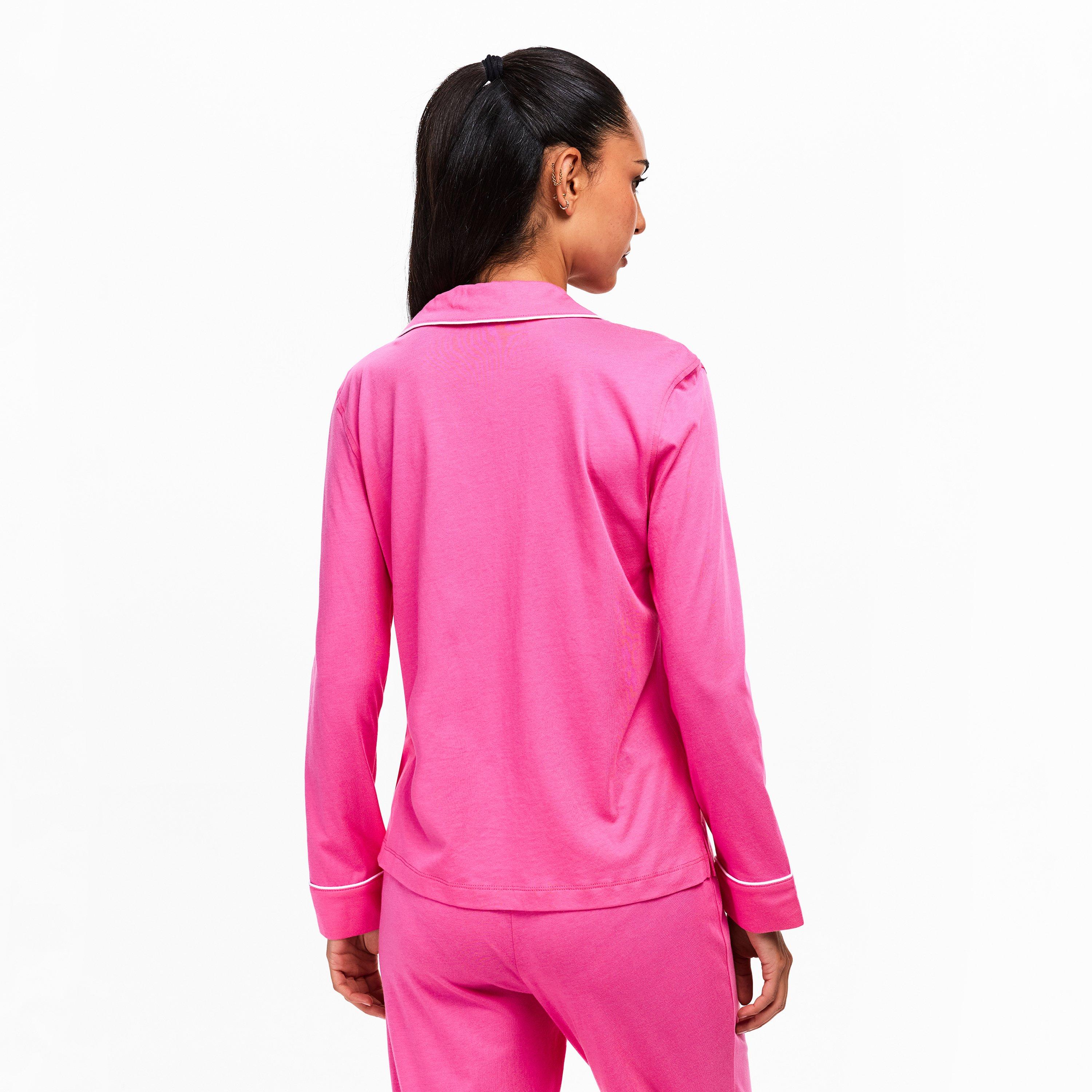 Dark Pink - Lauren by Ralph Lauren - Womens Notch Pyjama Set - 4