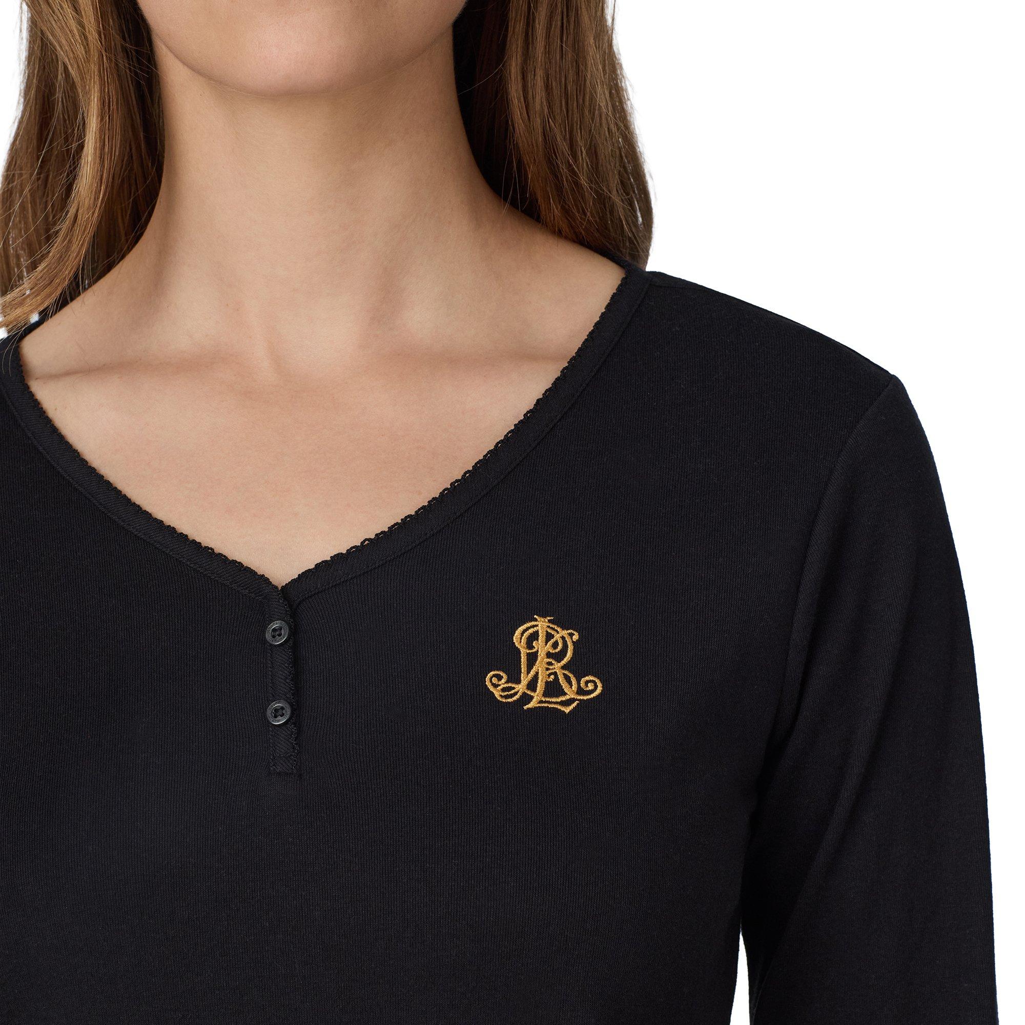 Leopard Print - Lauren by Ralph Lauren - Women's Long-Sleeve Jersey Pyjama Set - 3