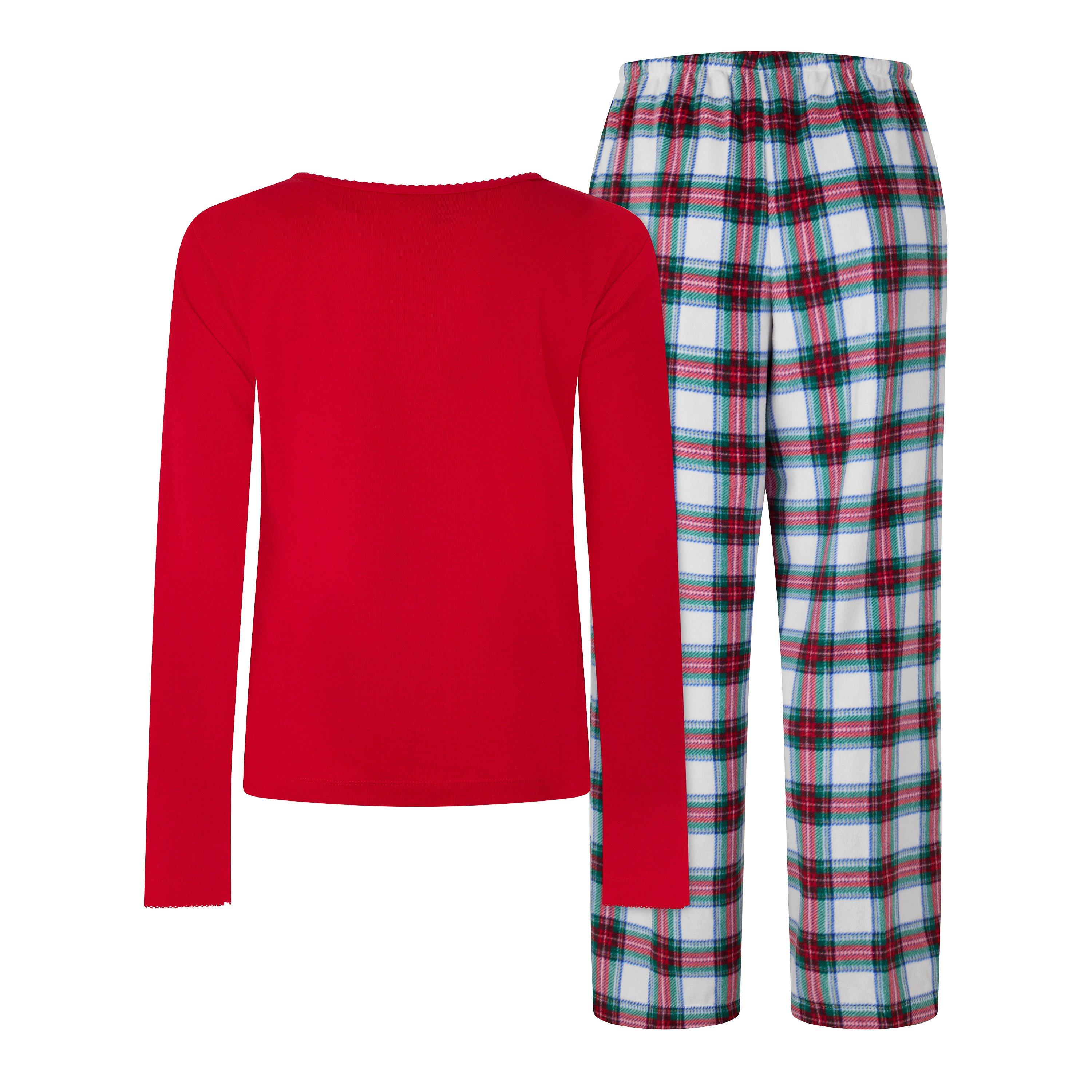 Redplaid - Lauren by Ralph Lauren - Women's Long-Sleeve Jersey Pyjama Set - 2