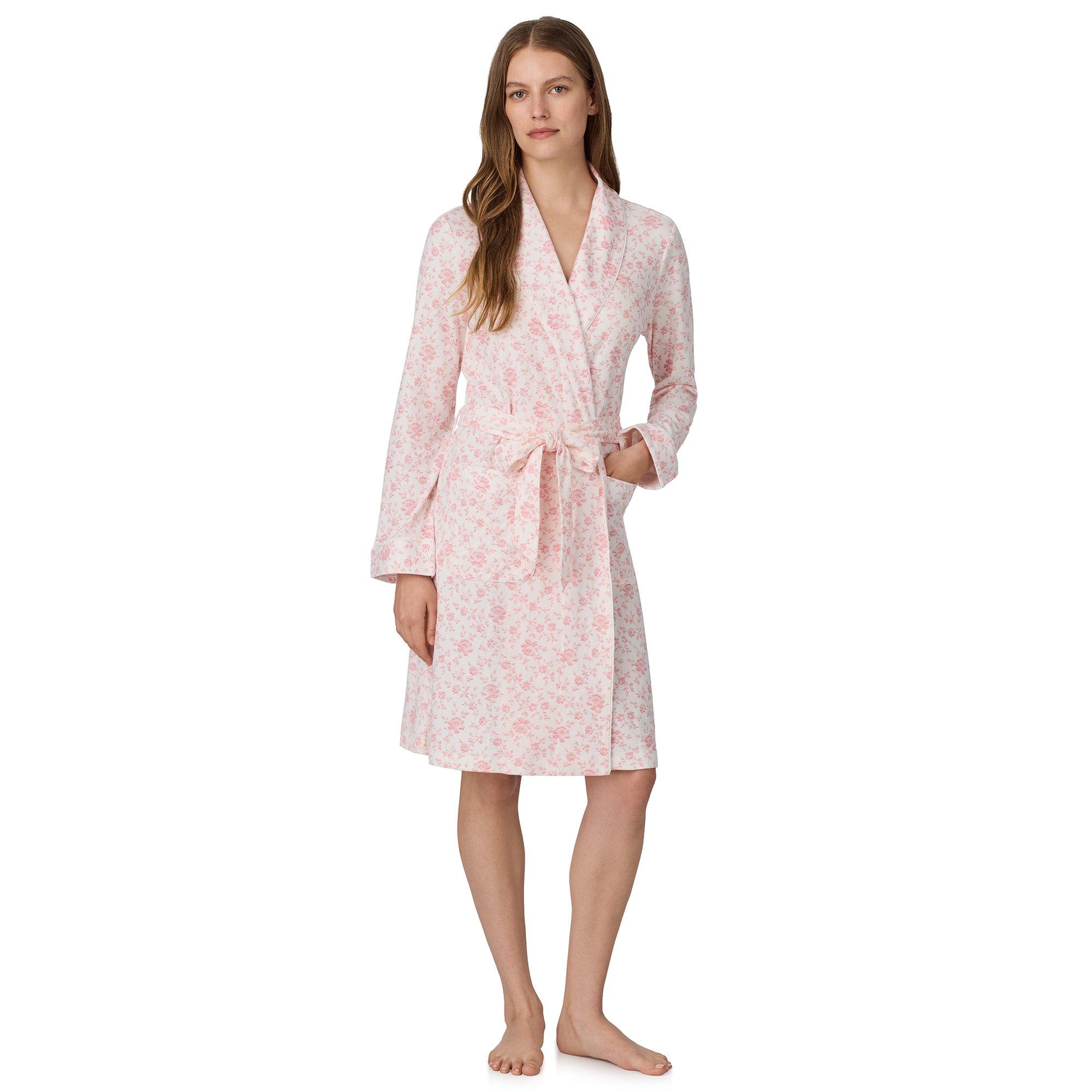 Pink Print - Lauren by Ralph Lauren - LRL Cttn Robe Ld64 - 1