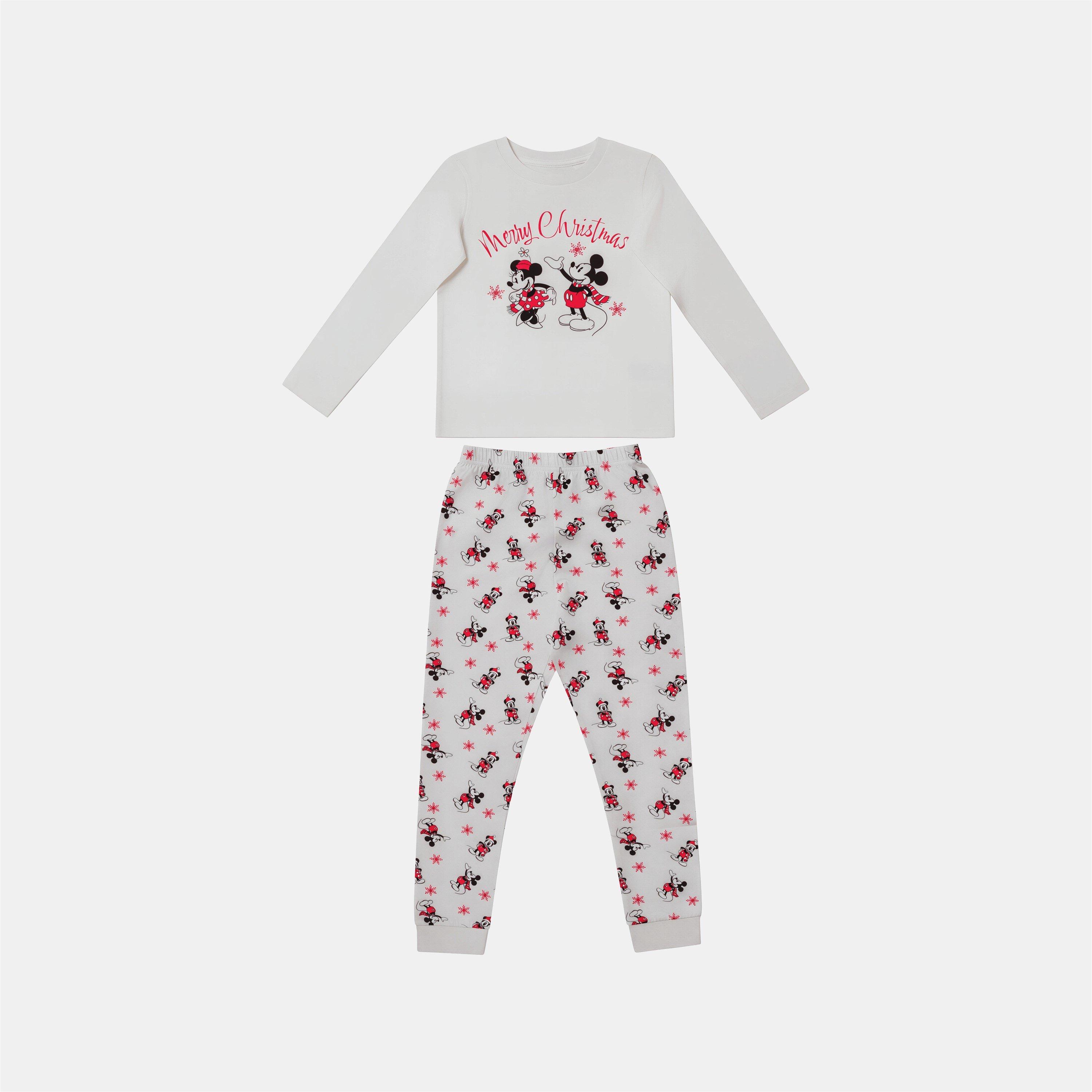 Mickey - Character - Kids Disney Xmas Family Cotton Pyjamas - 1