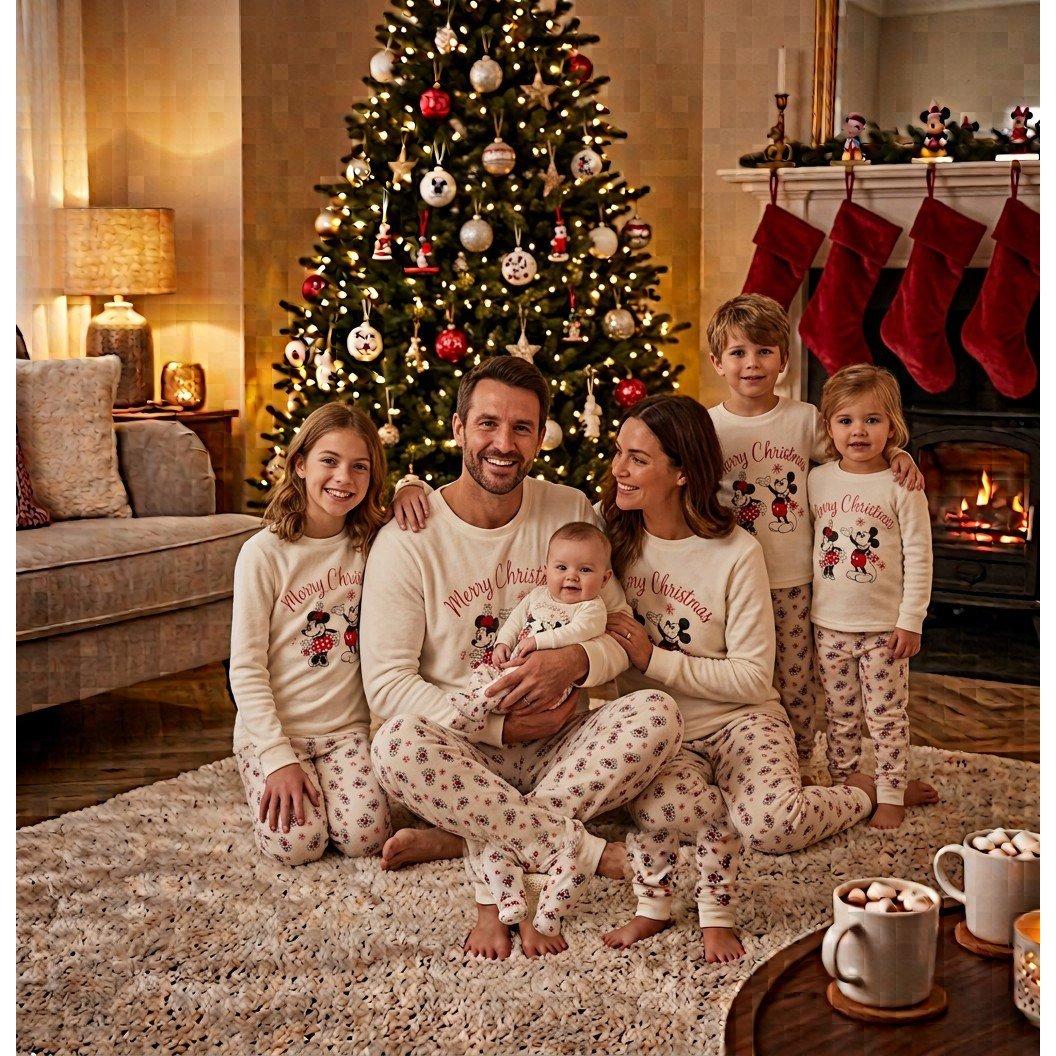 Mickey - Character - Kids Disney Xmas Family Cotton Pyjamas - 9