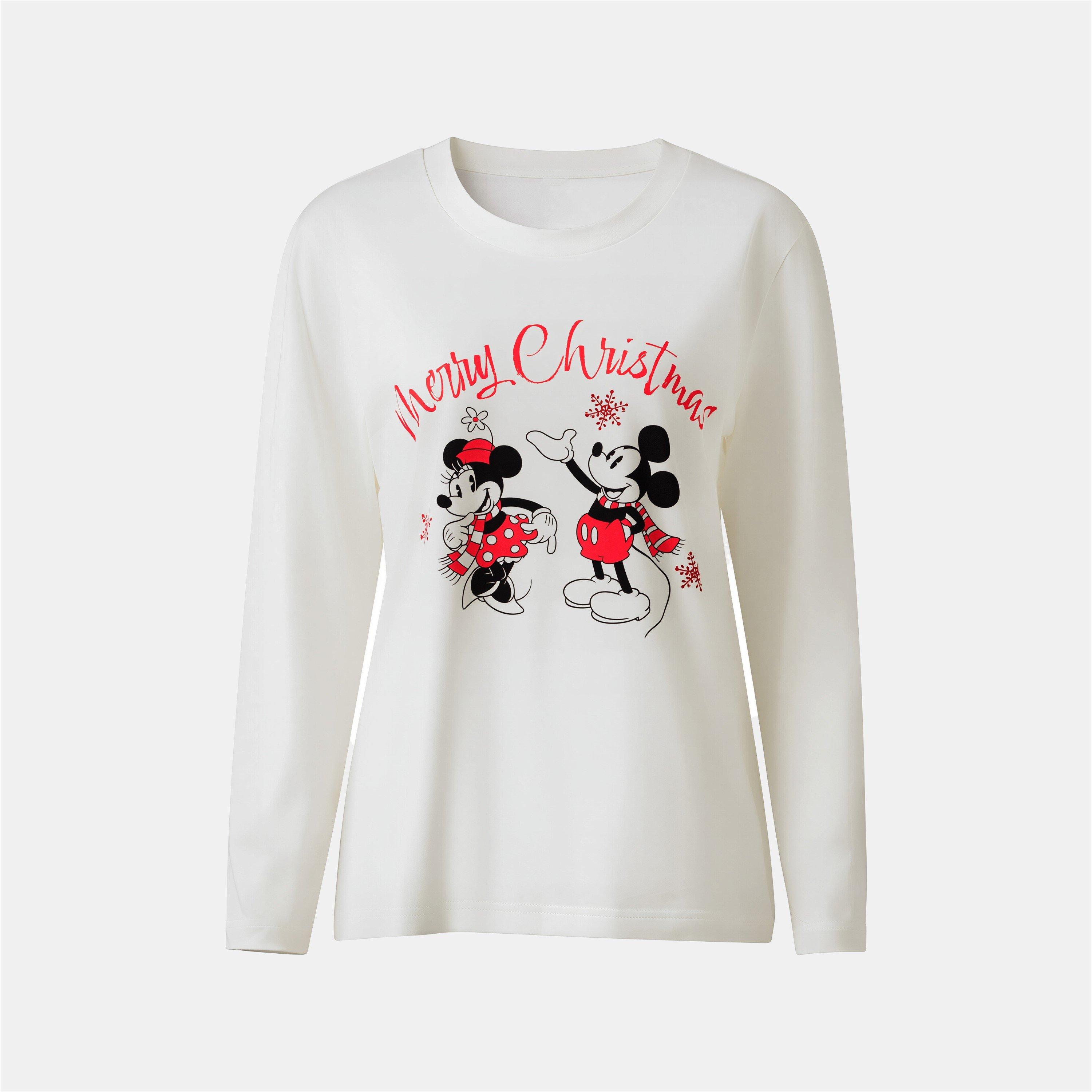 Mickey - Character - Ladies Disney Xmas Family Cotton Pyjamas - 2