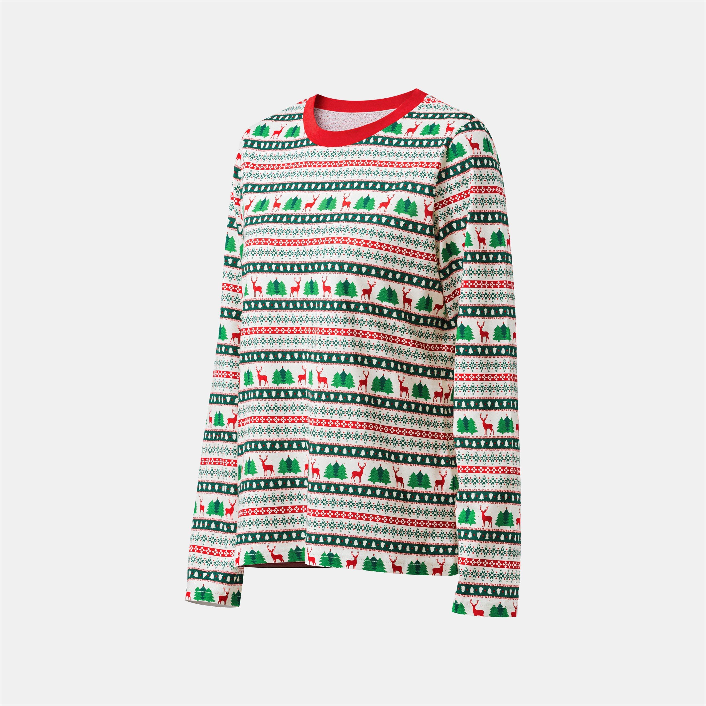 Fairisle - The Spirit Of Christmas - Ladies Fairisle Xmas Family Cotton Pyjamas - 3