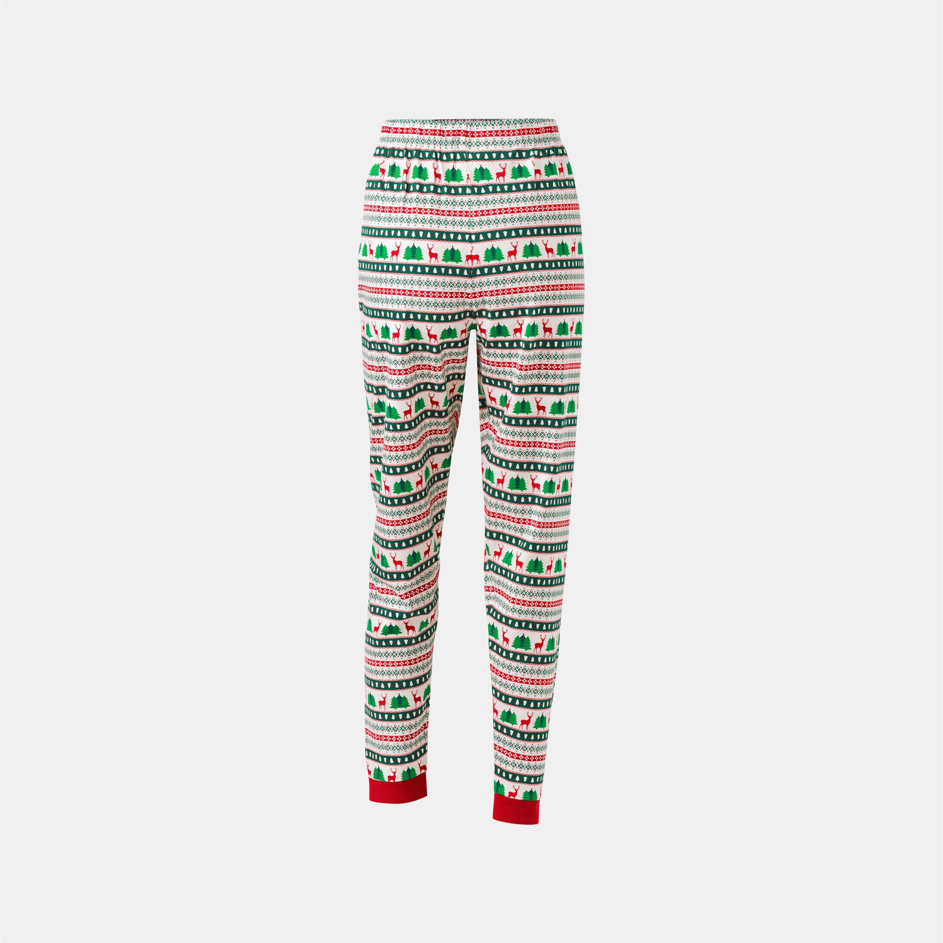 Fairisle - The Spirit Of Christmas - Ladies Fairisle Xmas Family Cotton Pyjamas - 7