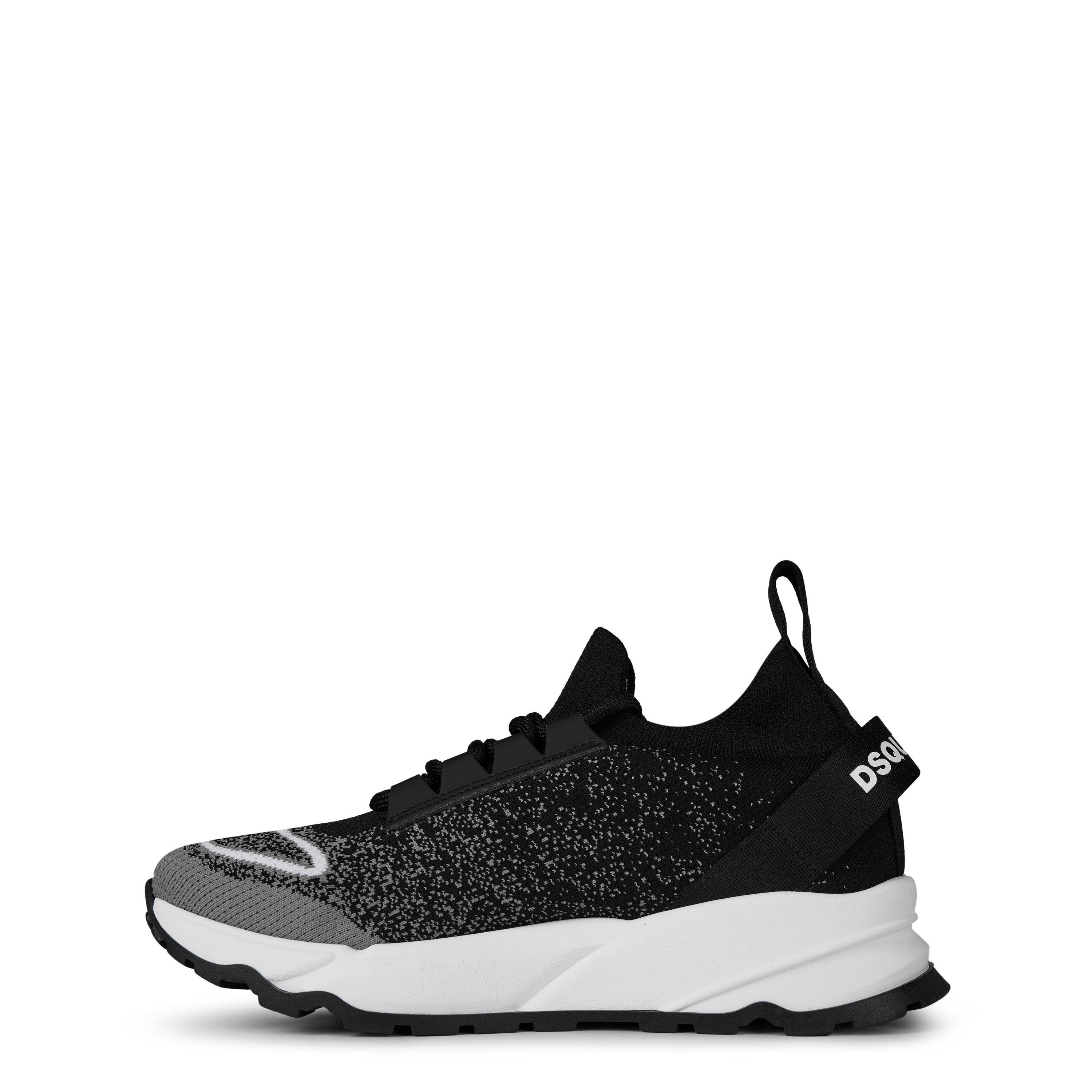 Blk/Wht/GryVAR2 - DSquared2 - Logo Sock Trainers Juniors - 2