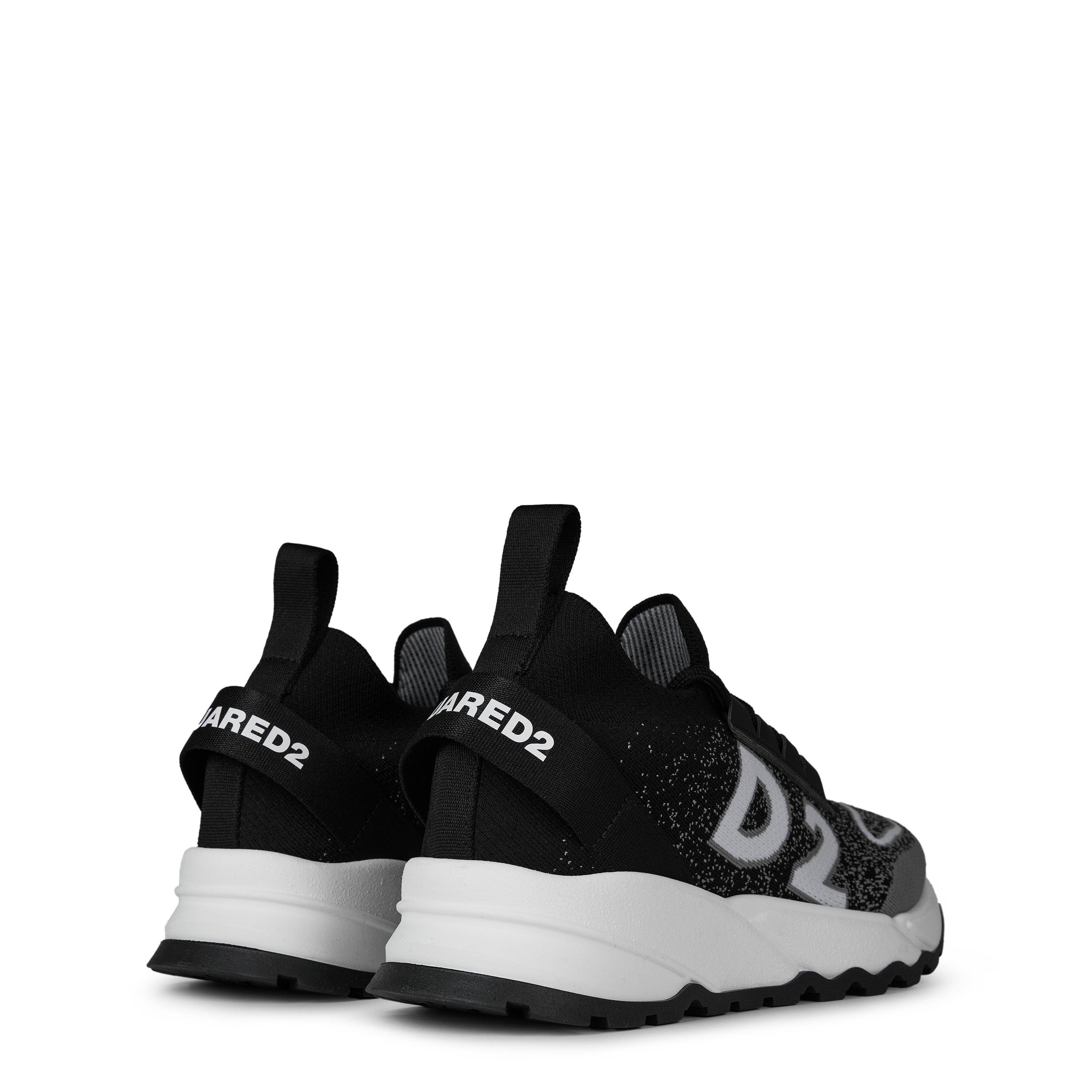Blk/Wht/GryVAR2 - DSquared2 - Logo Sock Trainers Juniors - 4