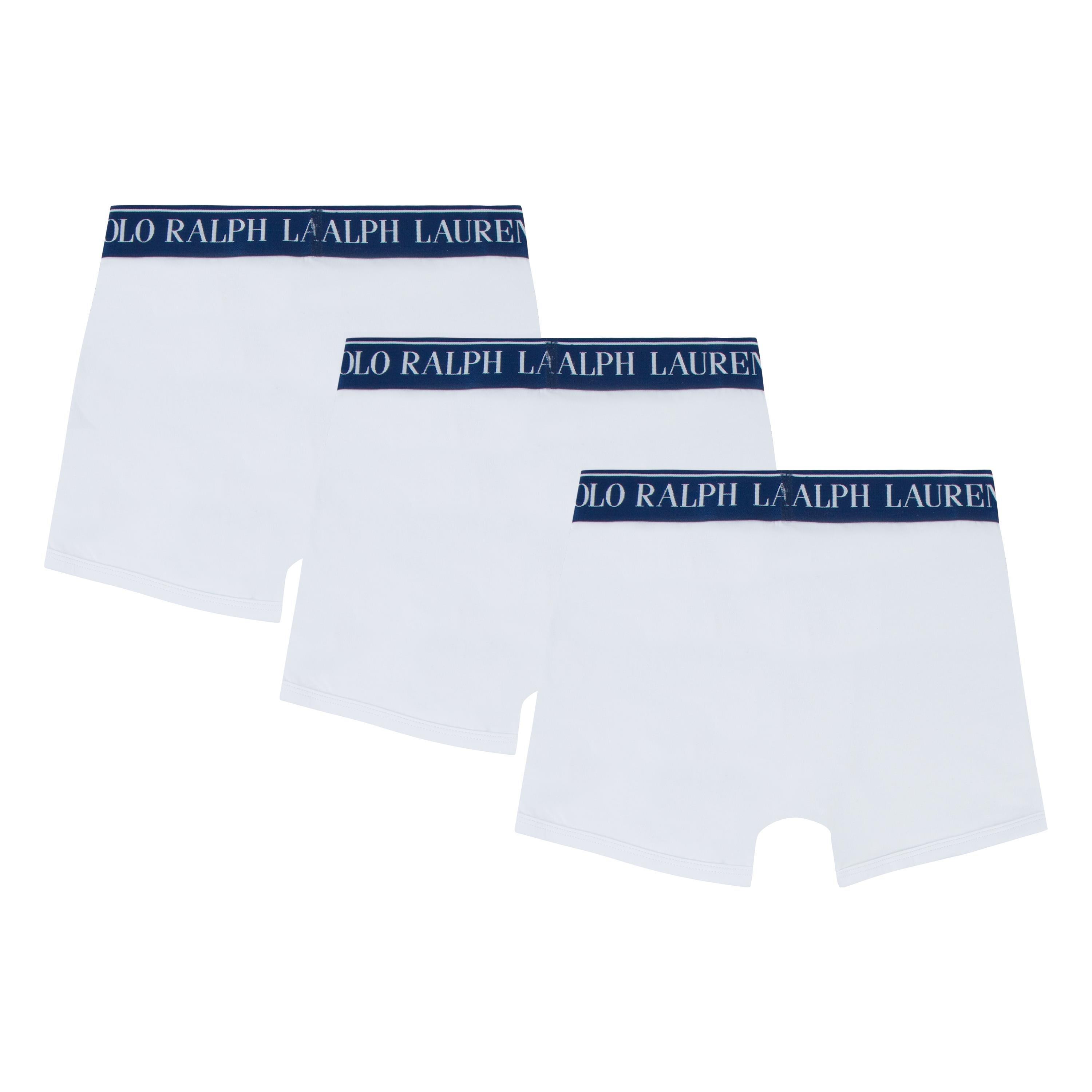 White - Polo Ralph Lauren - Boys' 3 Pack Cotton Stretch Trunks - 2