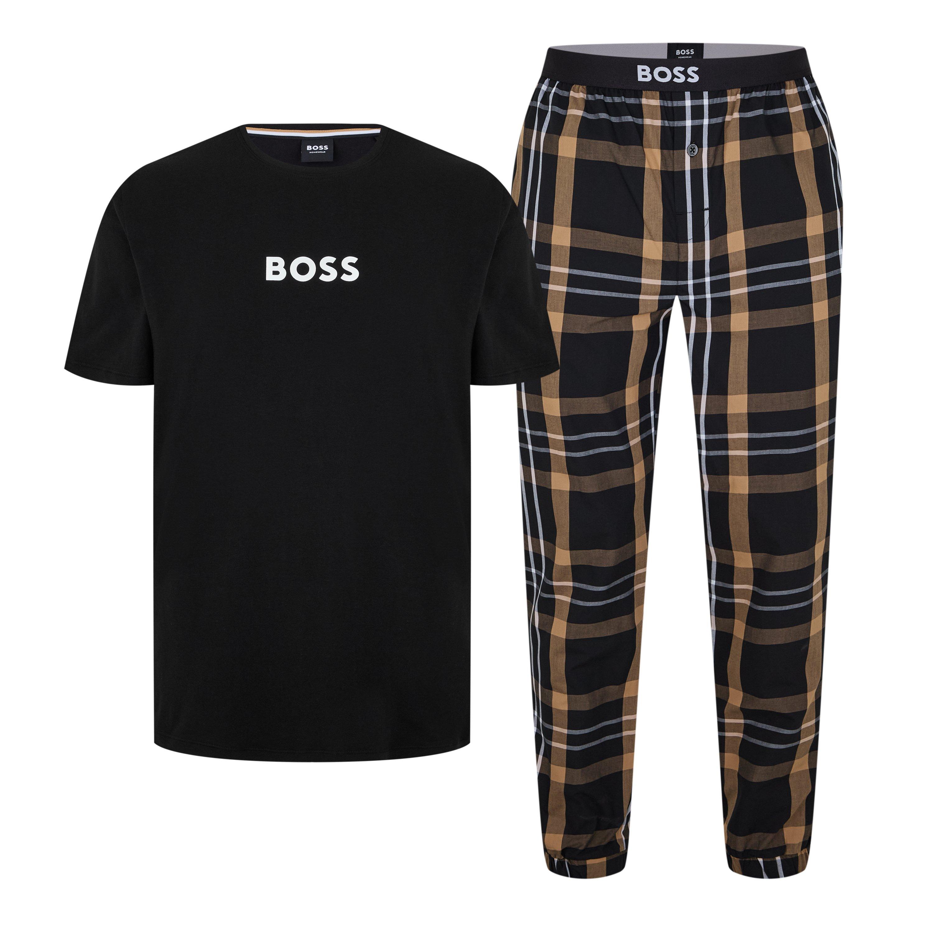 Black 004 - Boss - Men's Easy Short-Sleeve Gift Set, Pyjamas - 1