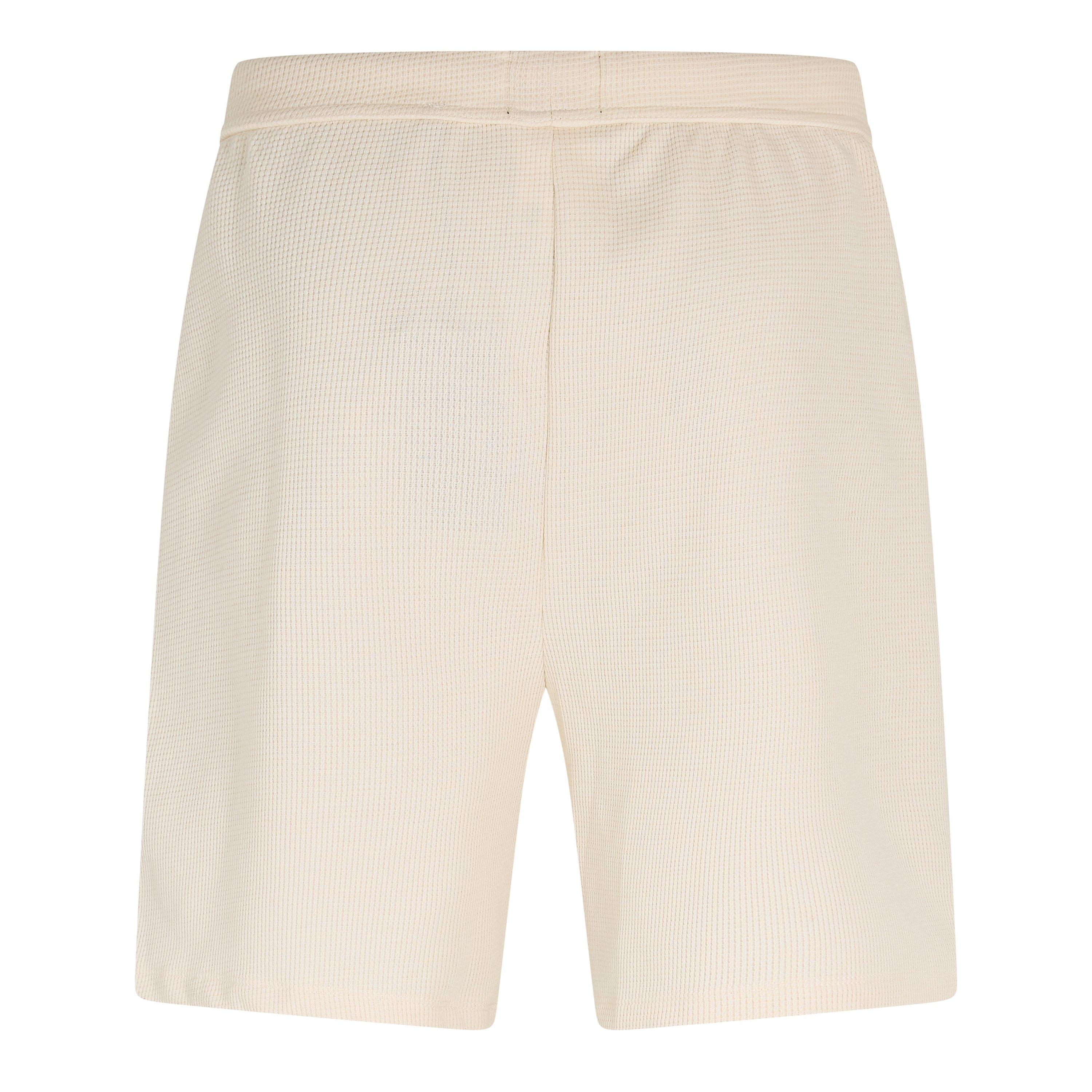 Open White - Boss - Men's Embroidered Waffle Pyjama Shorts - 2