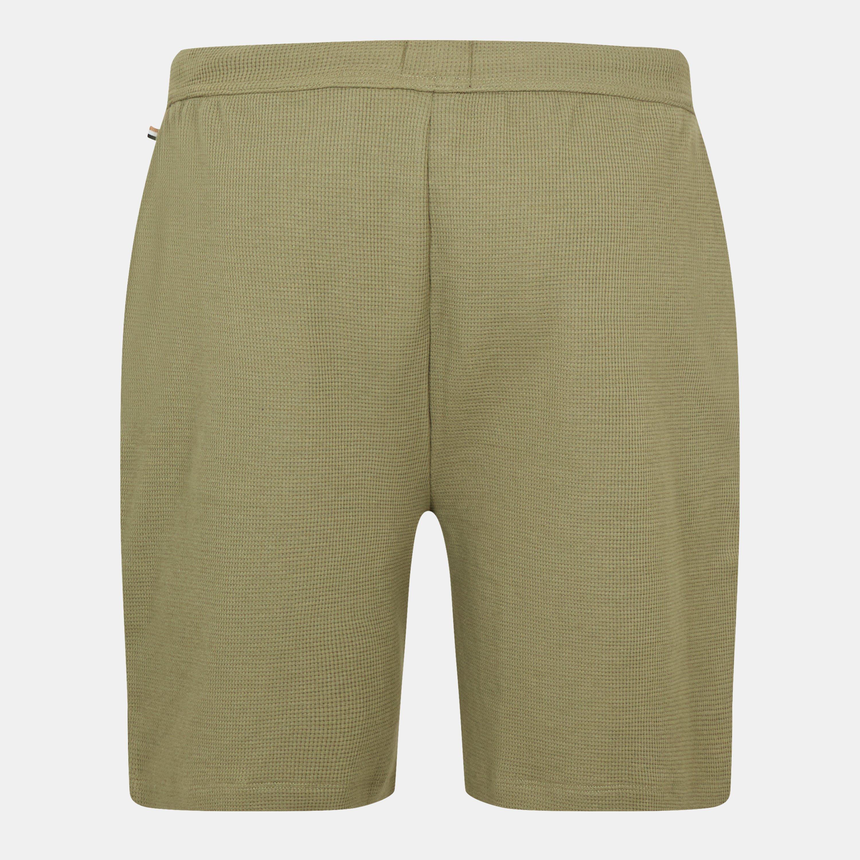 Open Green 349 - Boss - Men's Embroidered Waffle Pyjama Shorts - 2