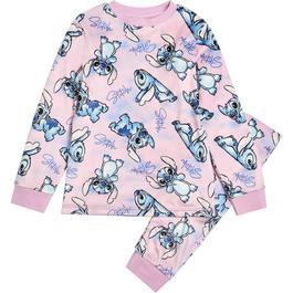 Character Girls Lilo And Stich Fleece Ombre Pj Set