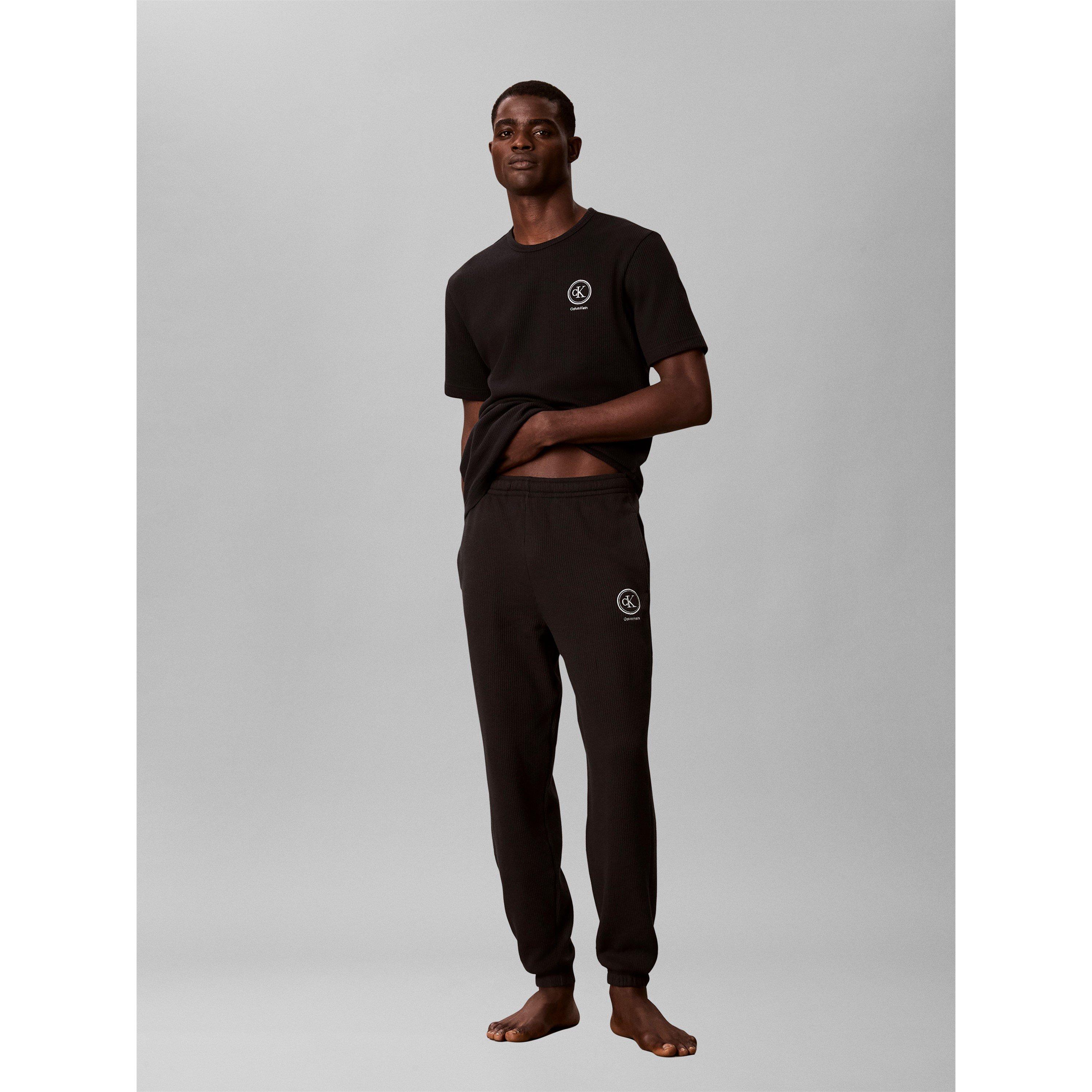 Noir - Calvin Klein - Calvin Waff S/S Crw Sn64 - 3