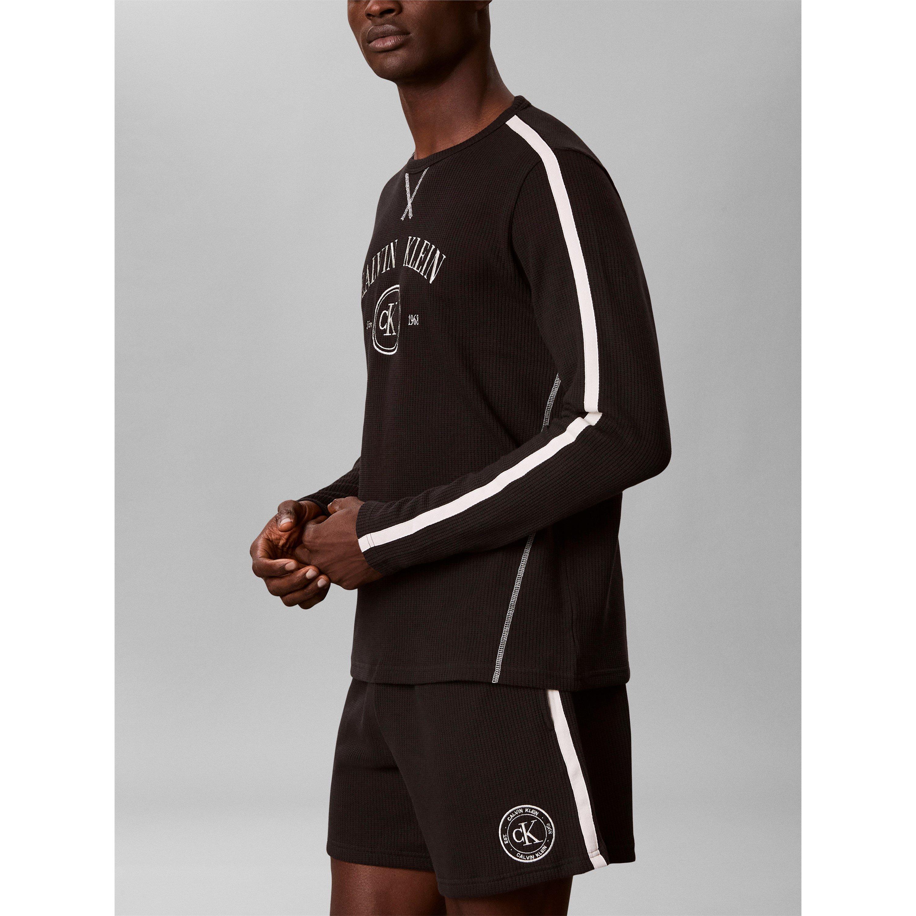 Noir - Calvin Klein - Men's Waffle Pyjama Shorts - 4