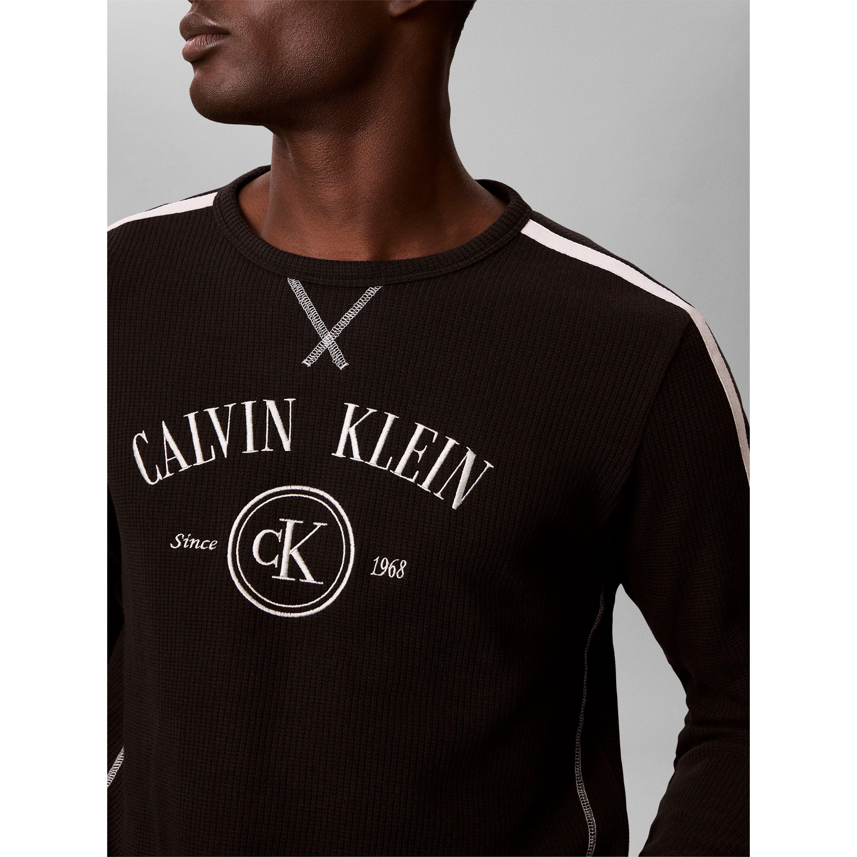 Noir - Calvin Klein - Men's Waffle Pyjama Shorts - 5