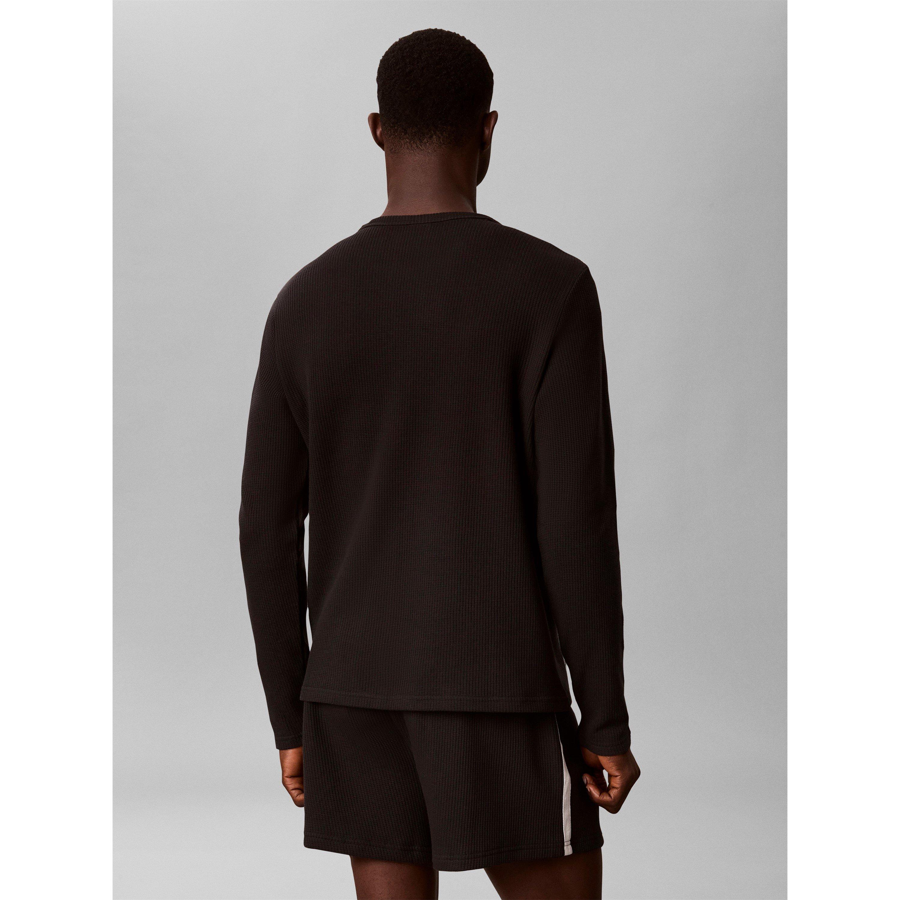 Noir - Calvin Klein - Men's Waffle Pyjama Shorts - 6