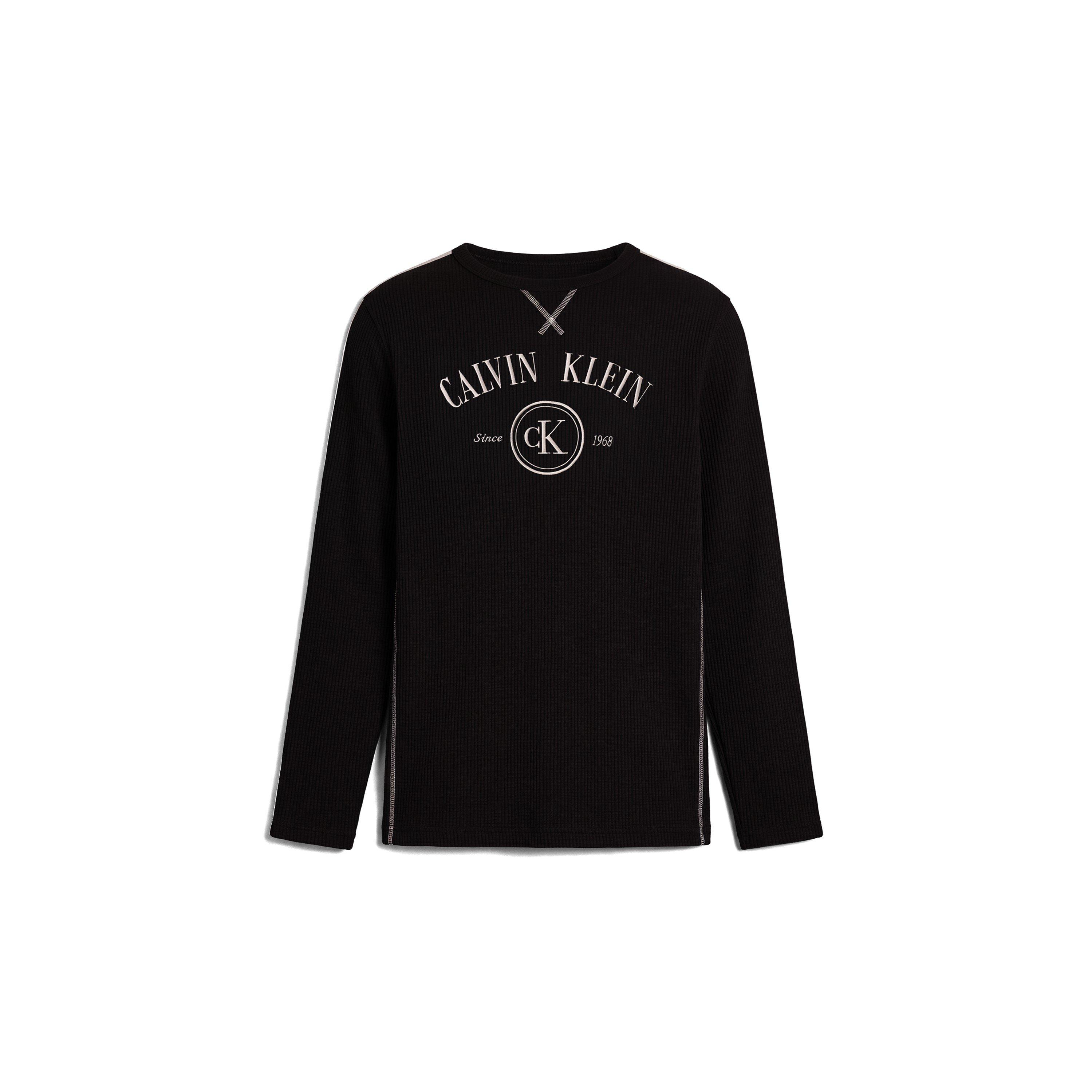 Crna - Calvin Klein - Calvin Waff L/S Crw Sn64 - 1