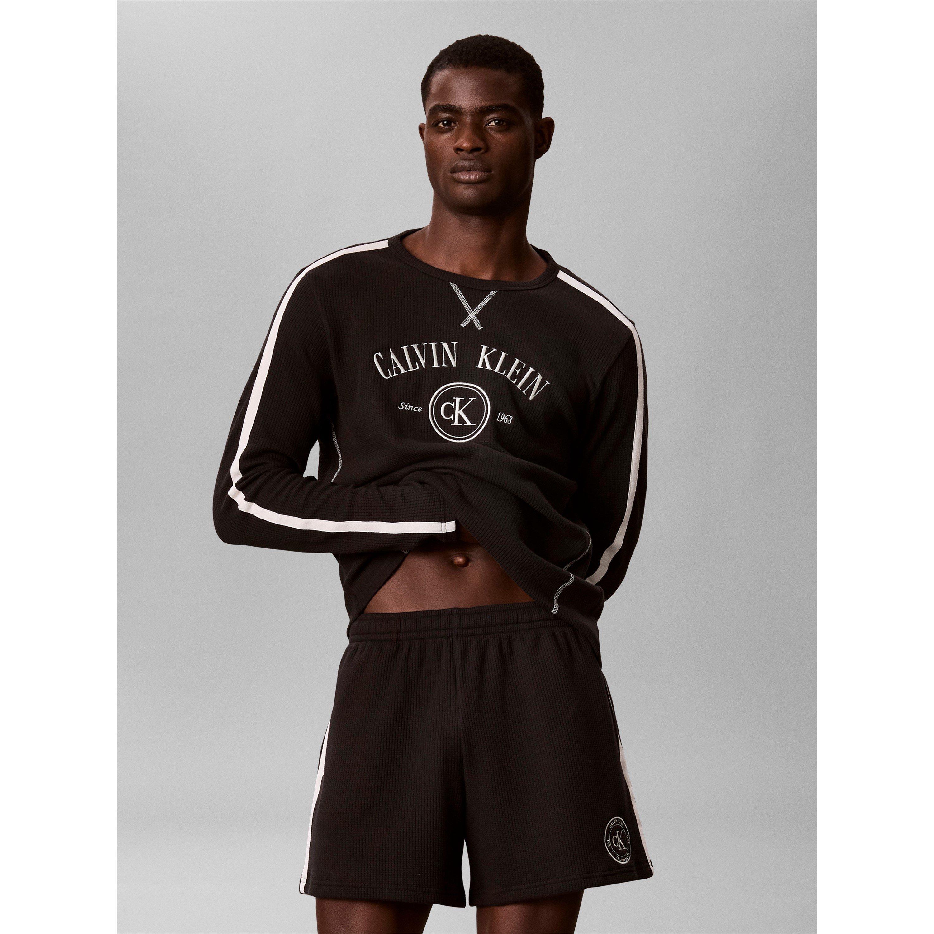 Crna - Calvin Klein - Calvin Waff L/S Crw Sn64 - 2