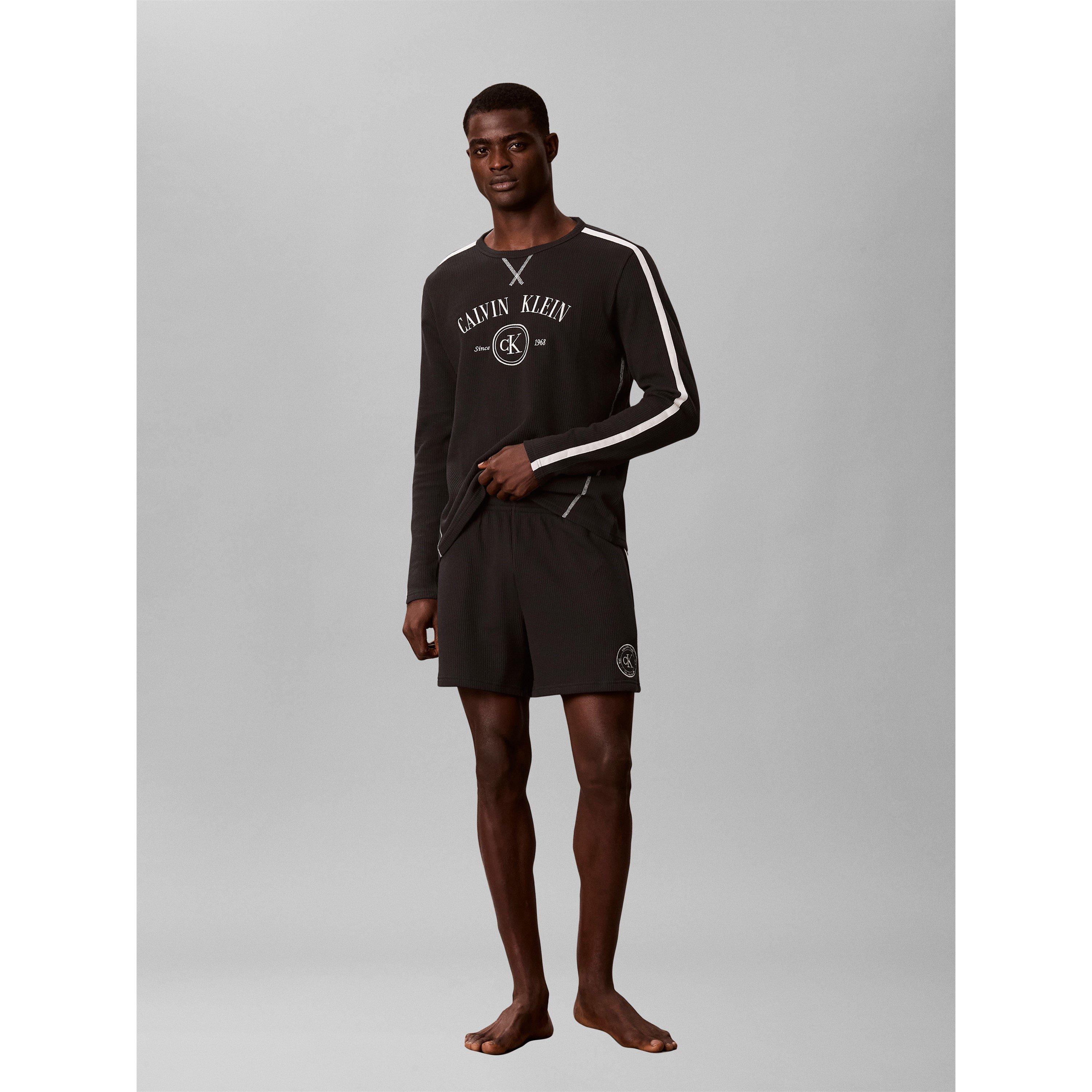 Crna - Calvin Klein - Calvin Waff L/S Crw Sn64 - 3