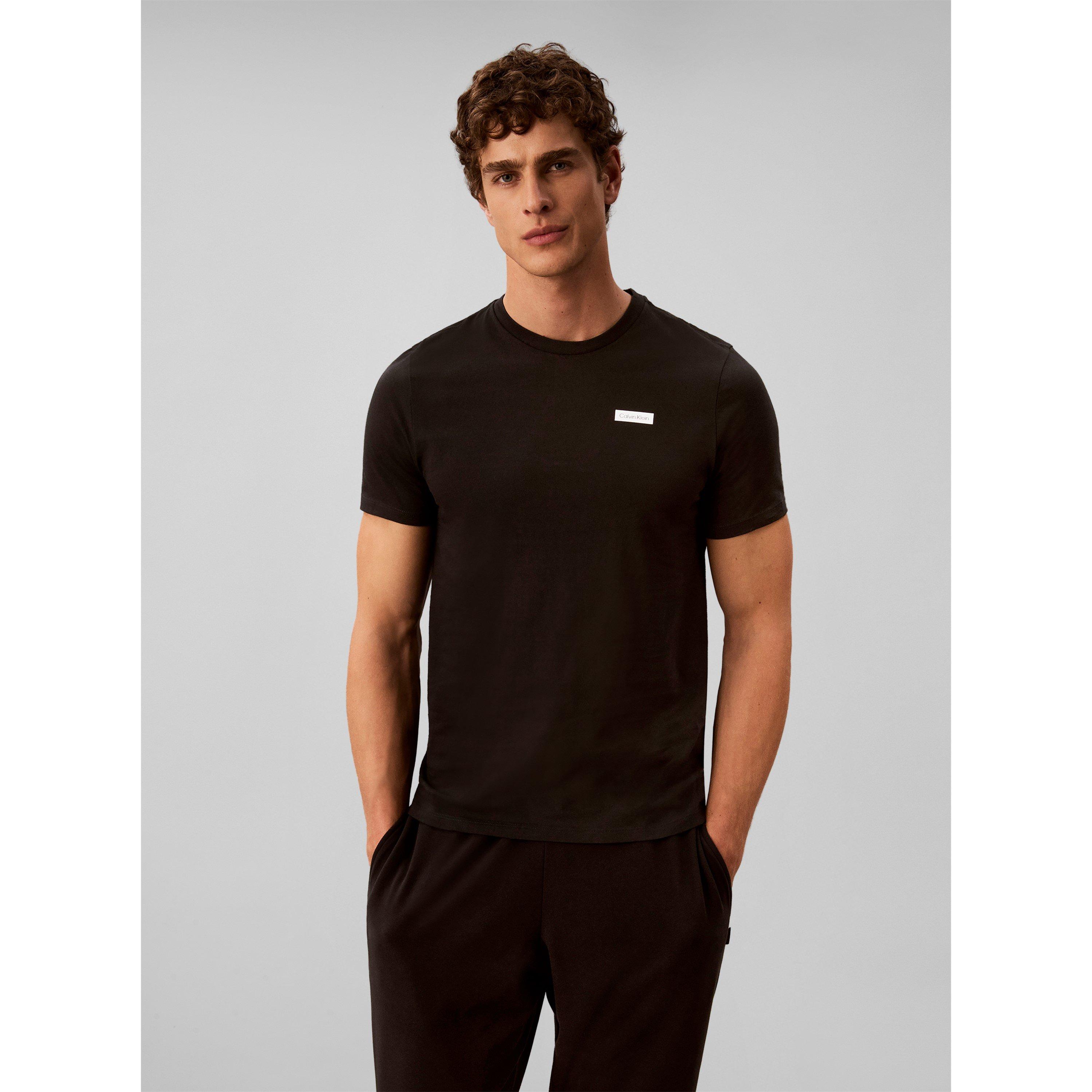 Black - Calvin Klein - Men's Short-Sleeve Cotton Crew-Neck Pyjama Top - 2