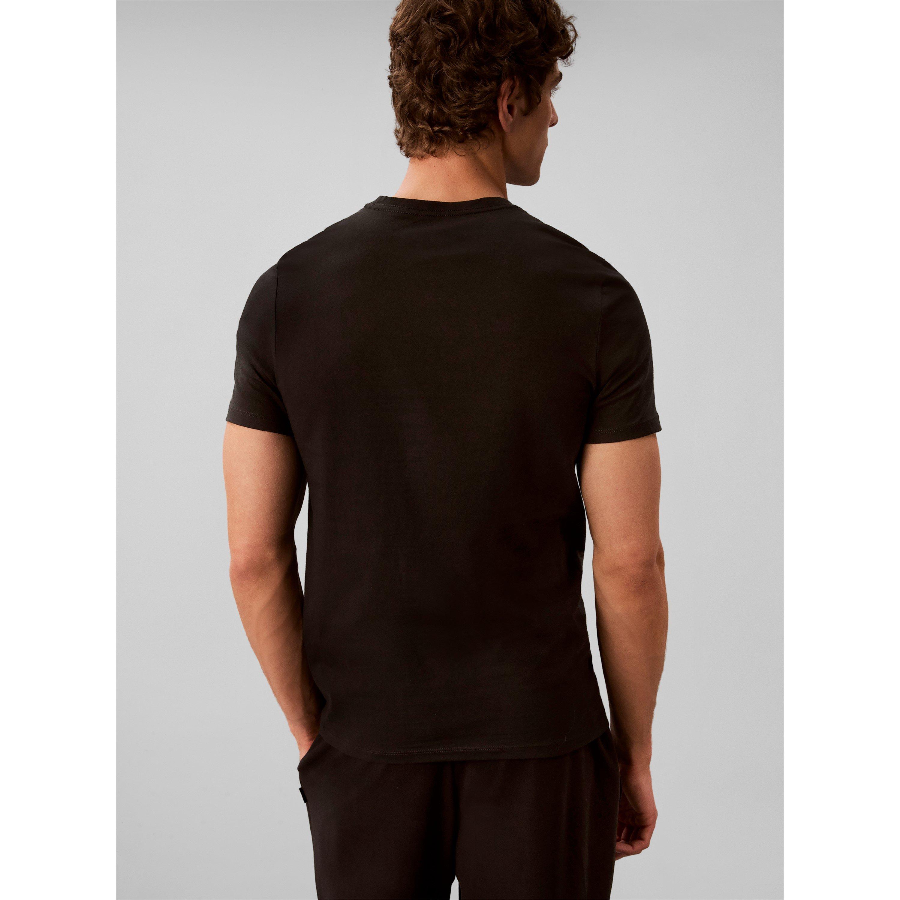 Black - Calvin Klein - Men's Short-Sleeve Cotton Crew-Neck Pyjama Top - 6