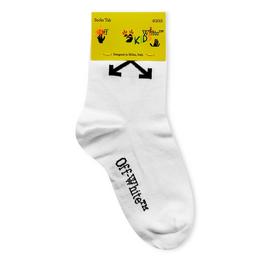 Off White Logo Socks Juniors