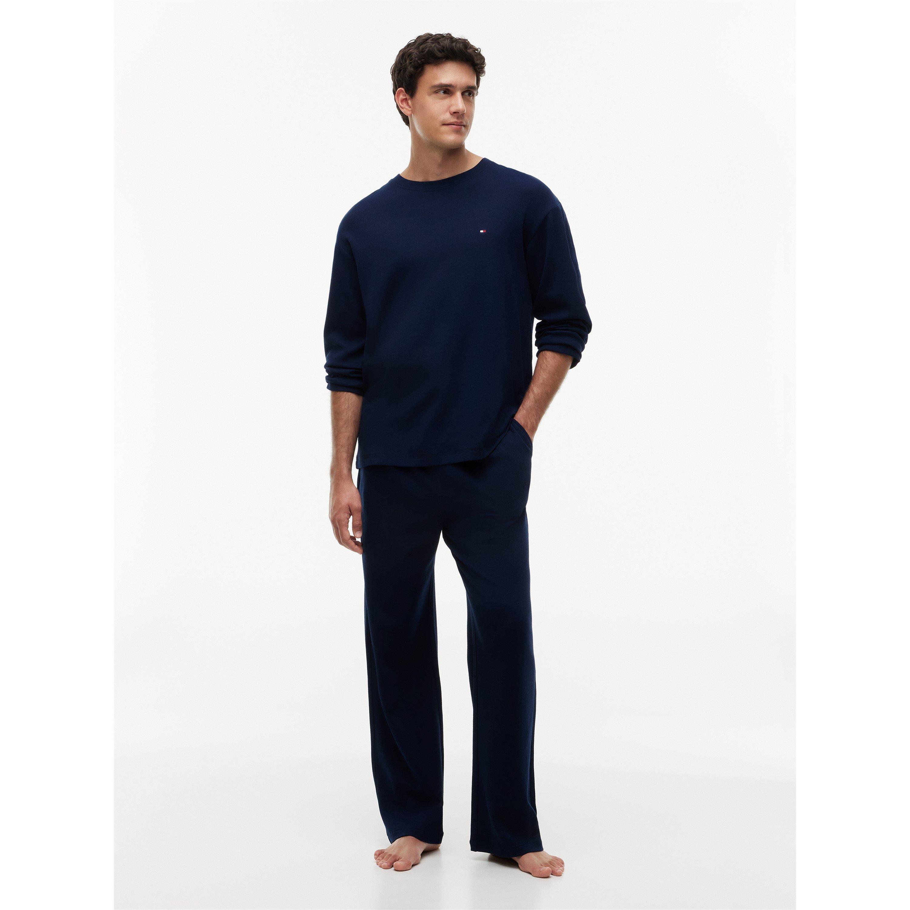 Carbon Navy - Tommy Hilfiger - THB Ls Waffle Set Sn64 - 3