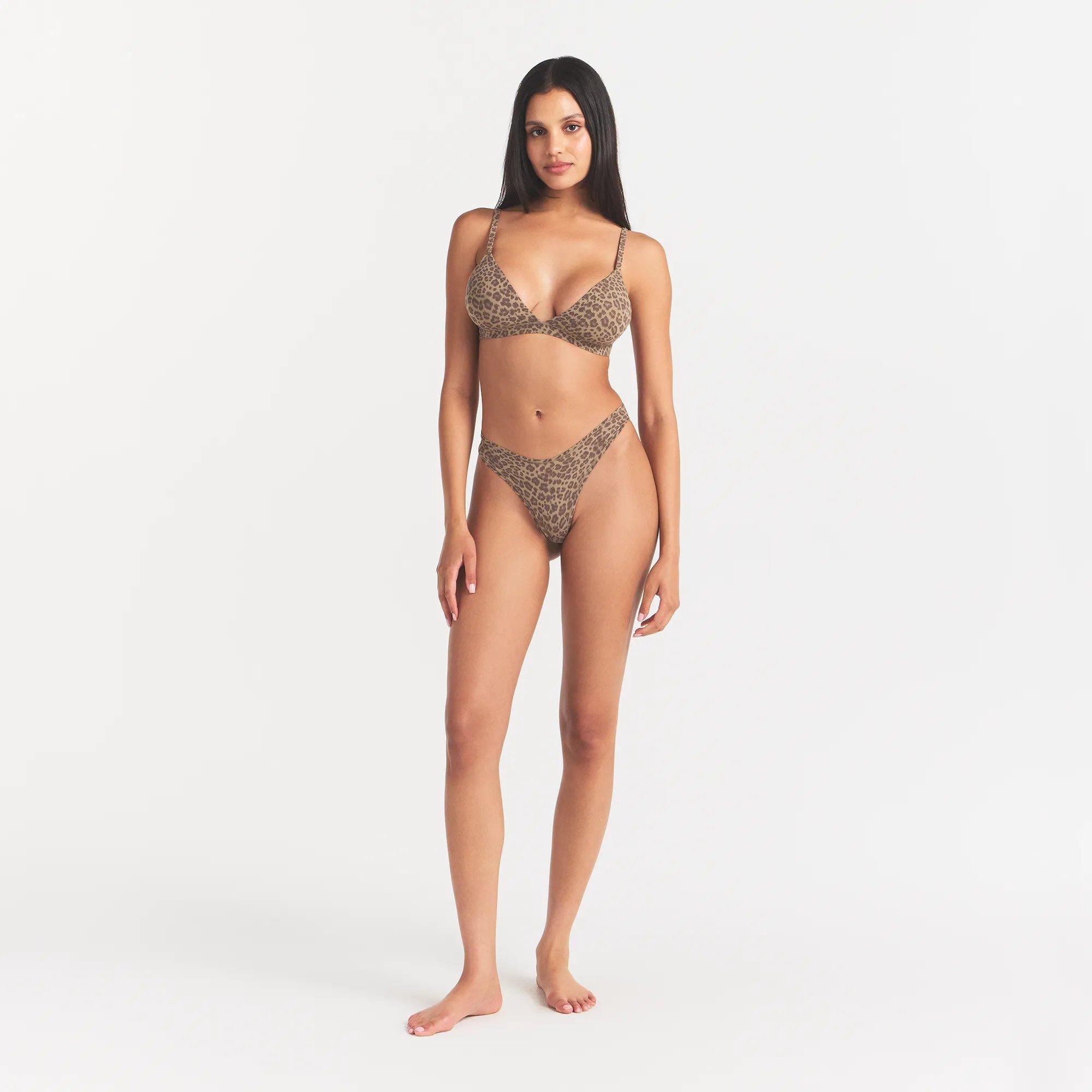 Desert Leopard - SKIMS - Women's Triangle Blt Non Wired Bralette - 3