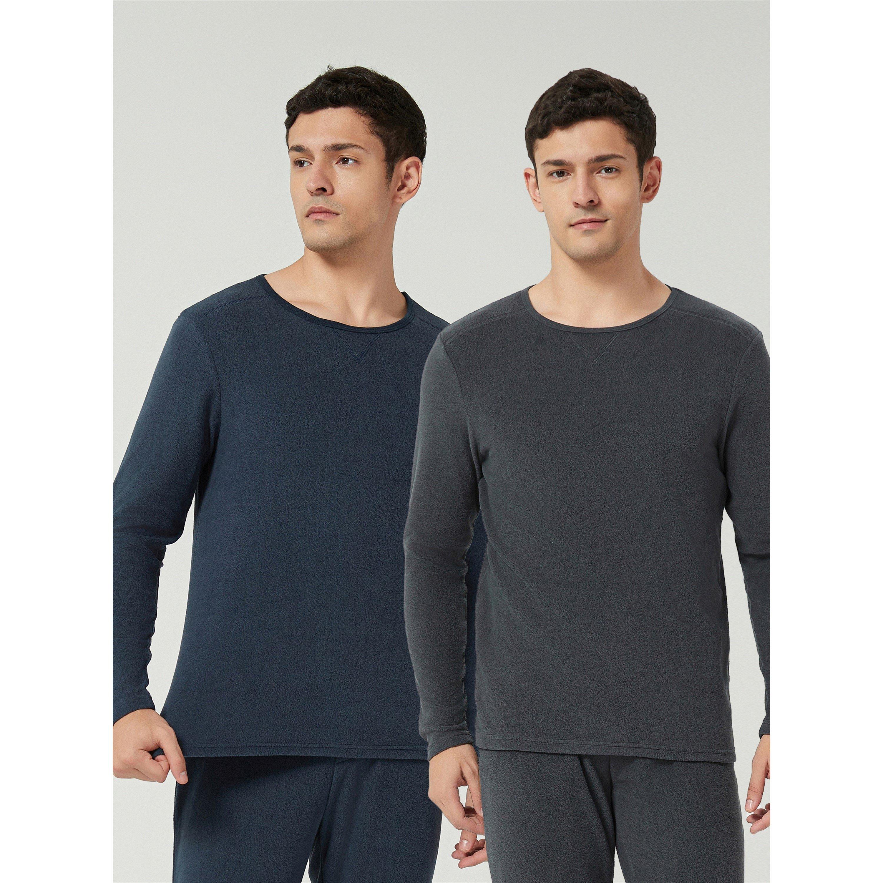 Marineblå/Kulsort - Howick - Thermal Pyjama Long-Sleeve Top - 1