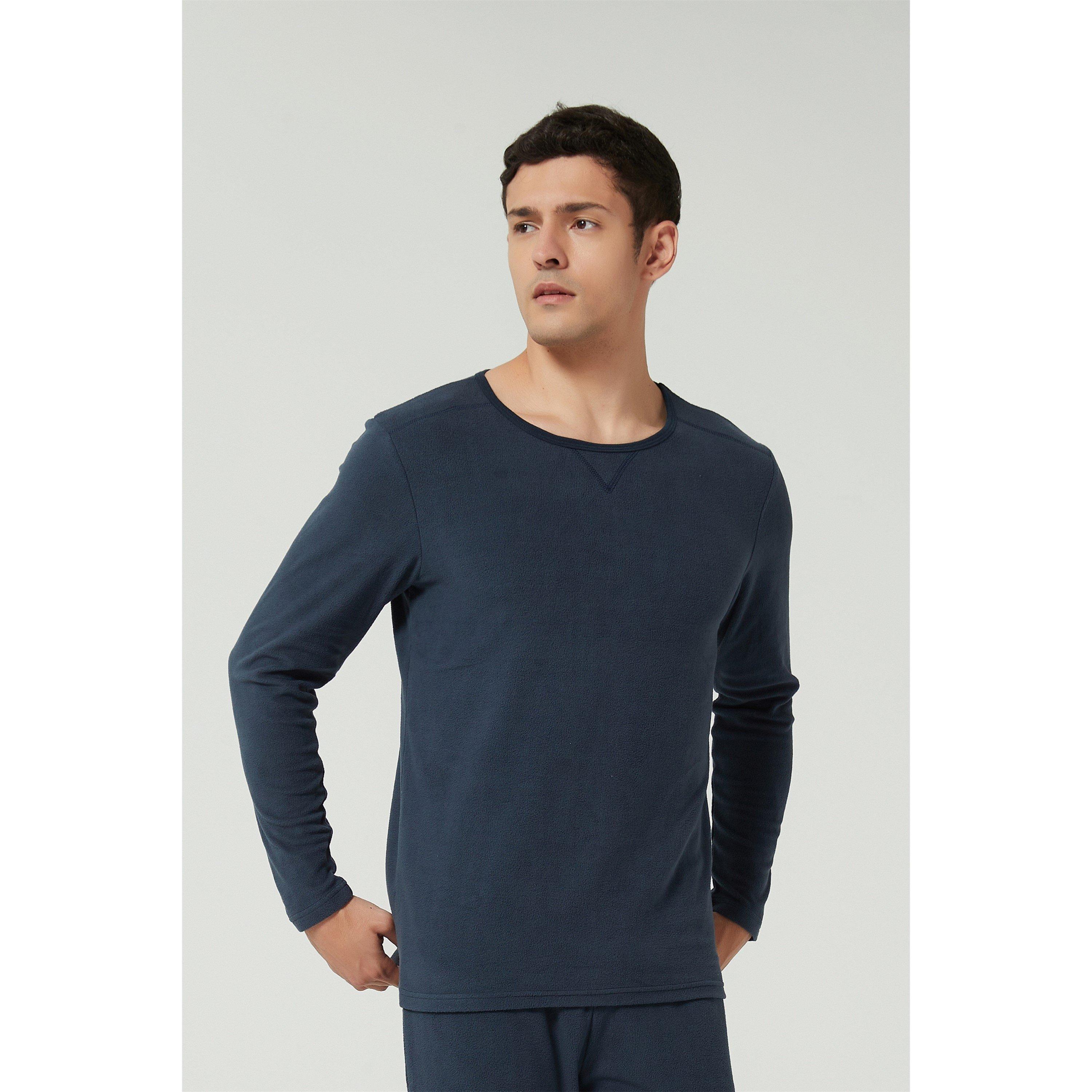 Marineblå/Kulsort - Howick - Thermal Pyjama Long-Sleeve Top - 3