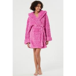 Linea Ladies Heart Burnout Dressing Gown