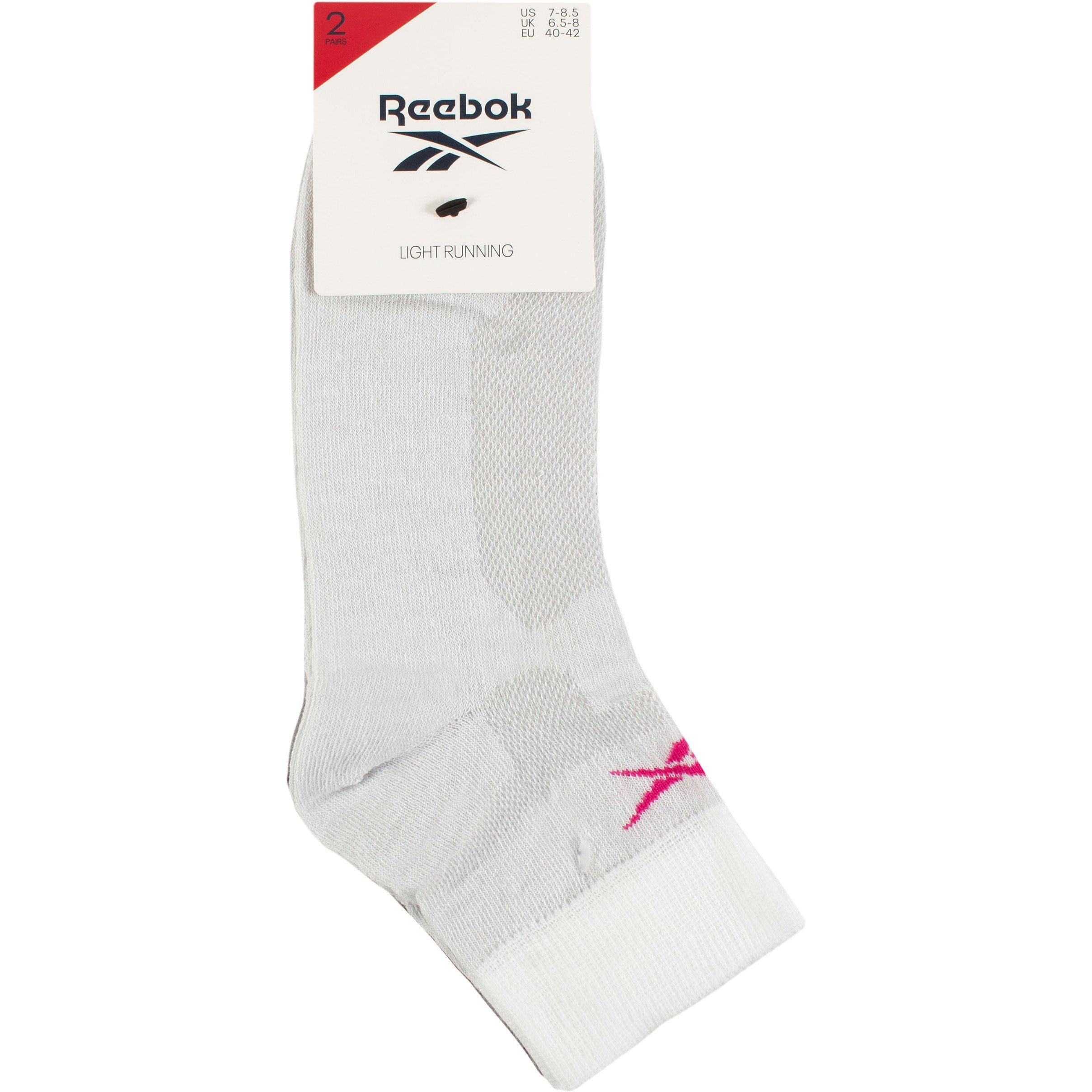 Whi/Grey - Reebok - Technical Sports Light Running Socks - 2