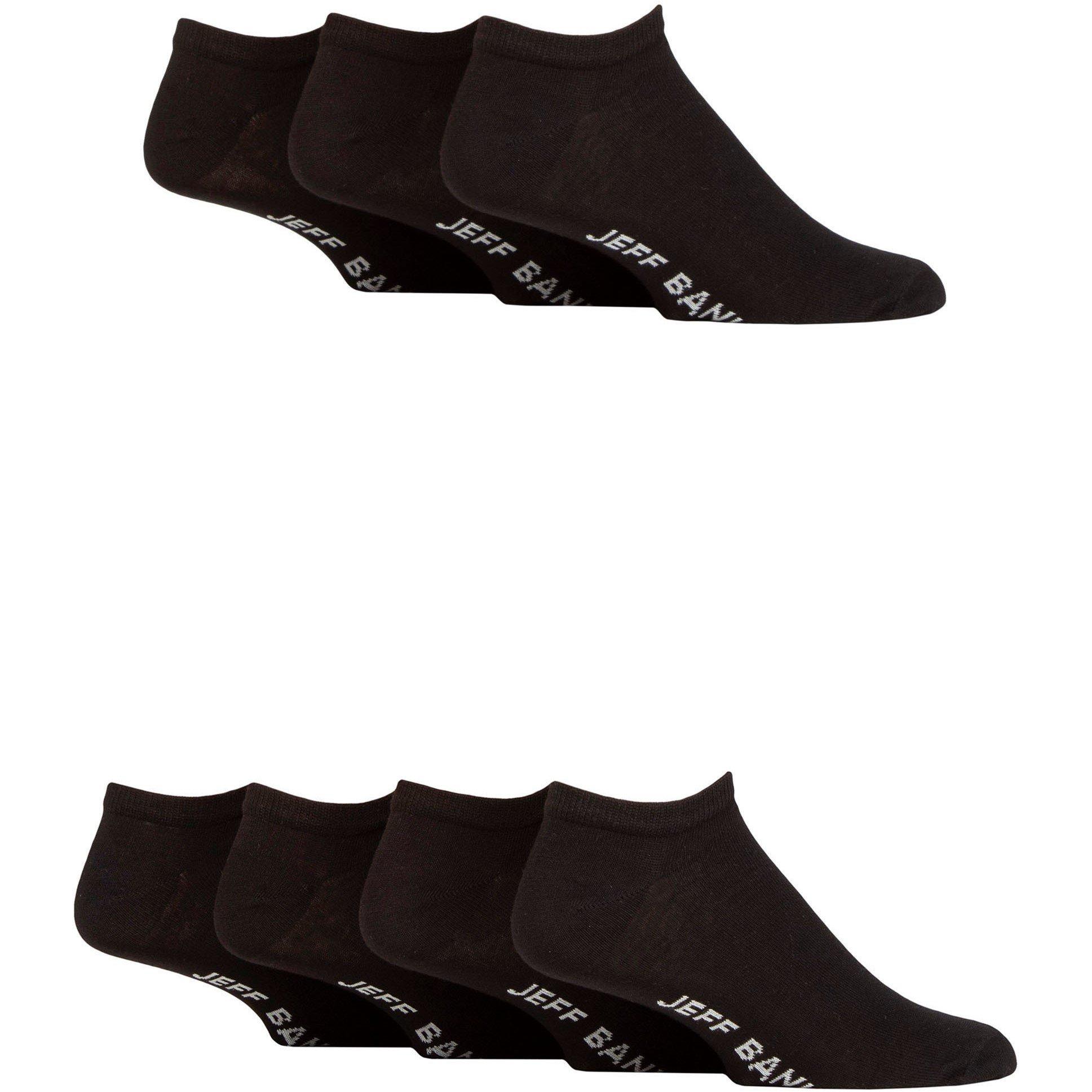 Black - Jeff Banks - Men's 7 Pack Trainer Socks