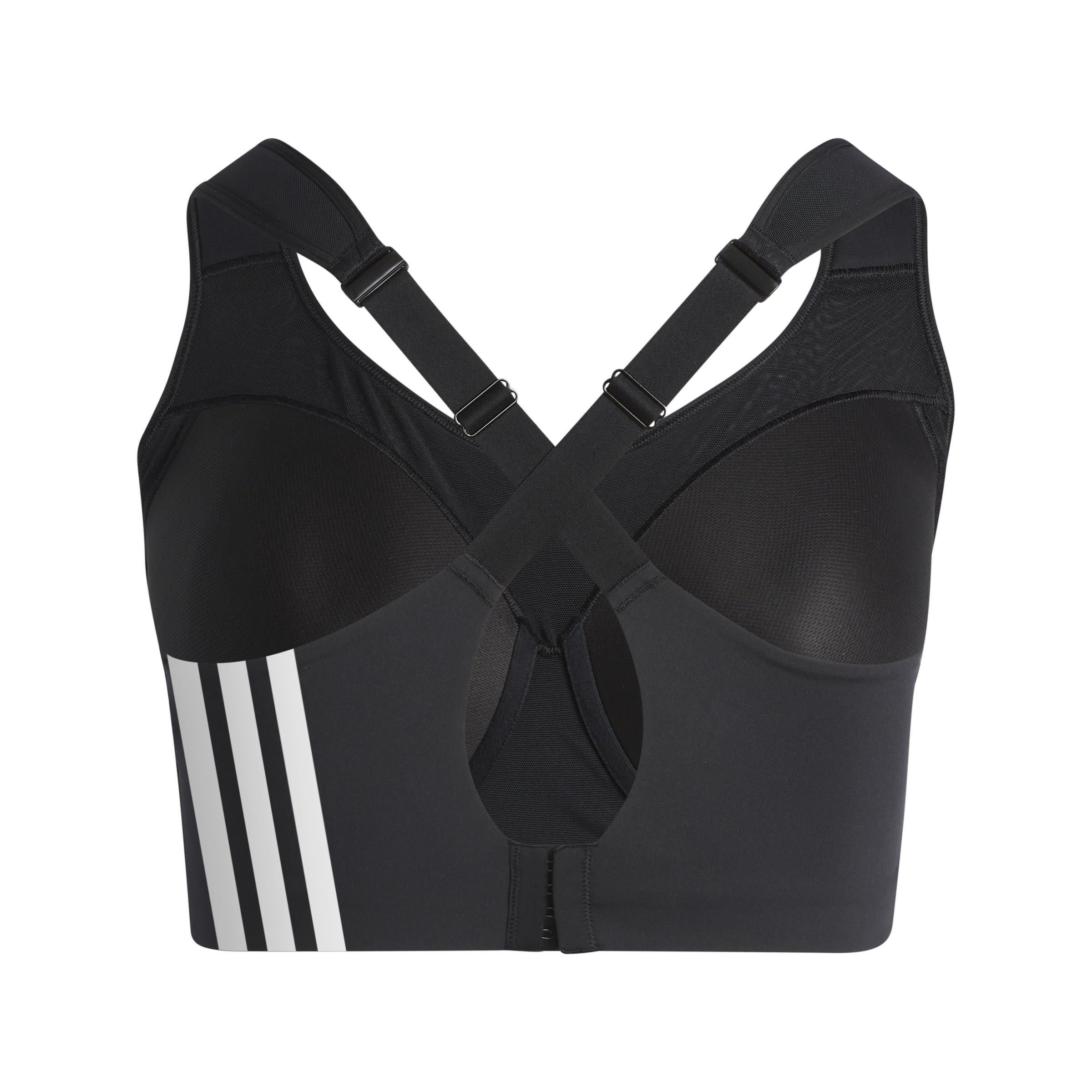 Schwarz/Weiß - adidas - TLRD Impact Training High-Support Bra (Plus Size) Womens - 2