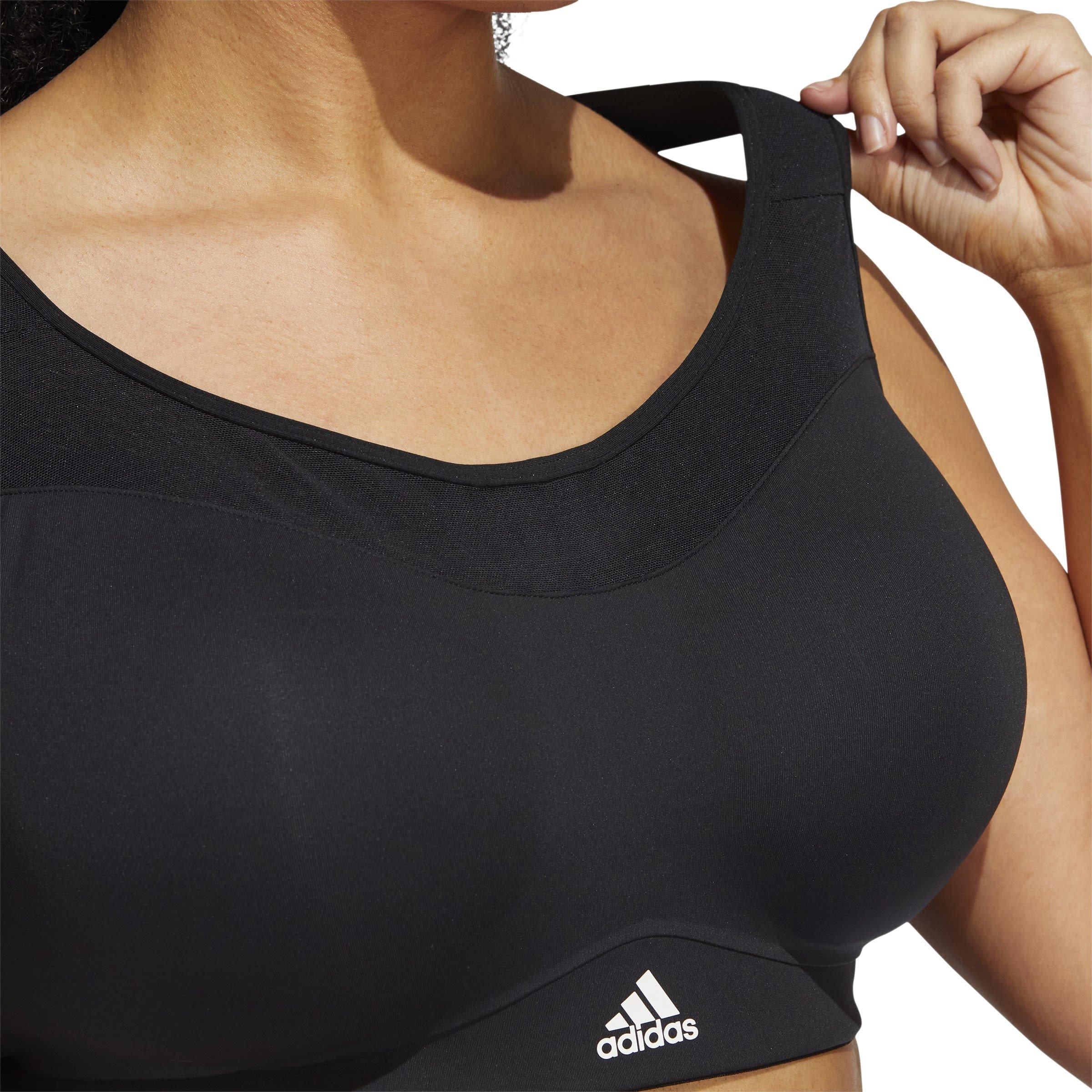 Schwarz/Weiß - adidas - TLRD Impact Training High-Support Bra (Plus Size) Womens - 6