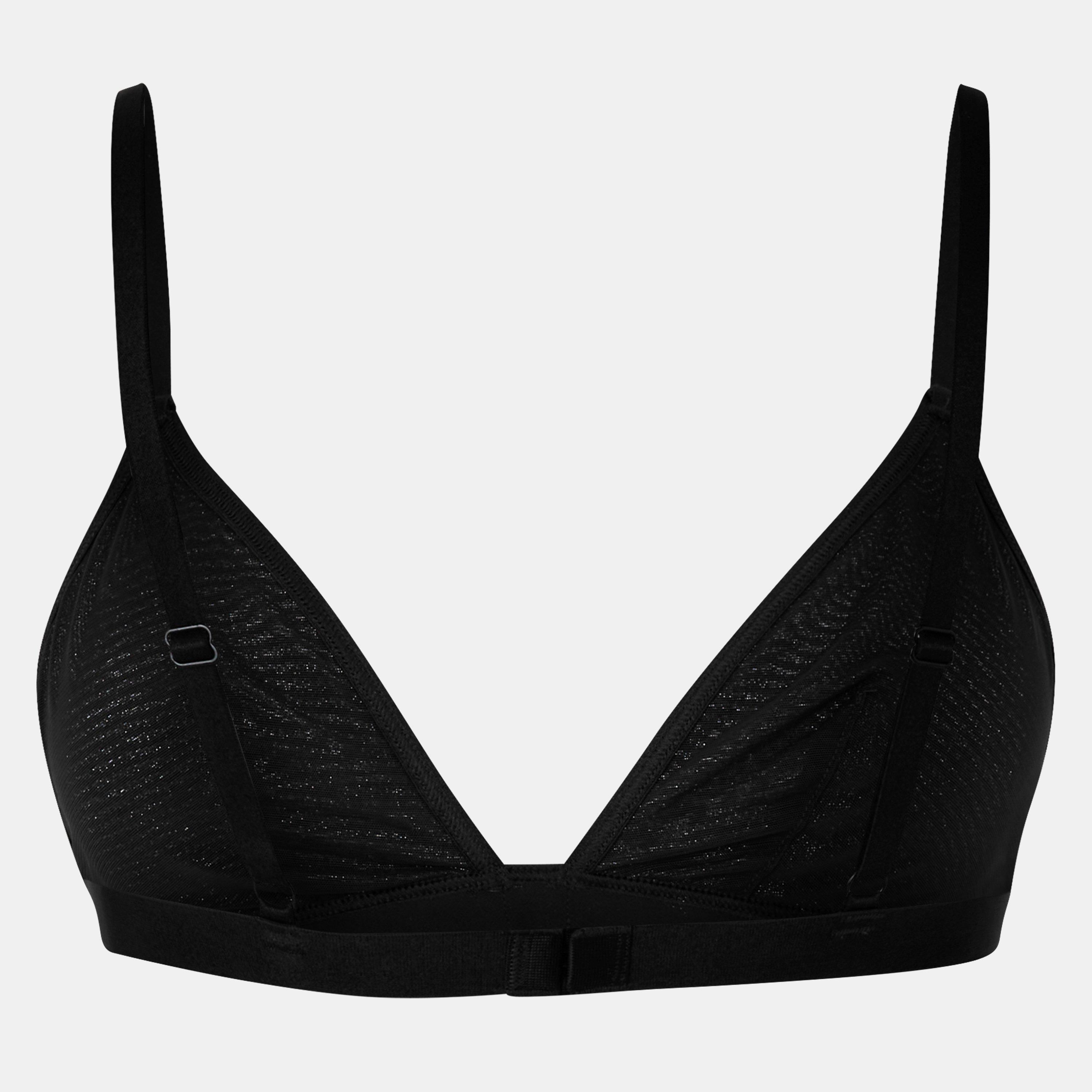 Black - Hugo - Women's Lurex Triangle Bralette - 2