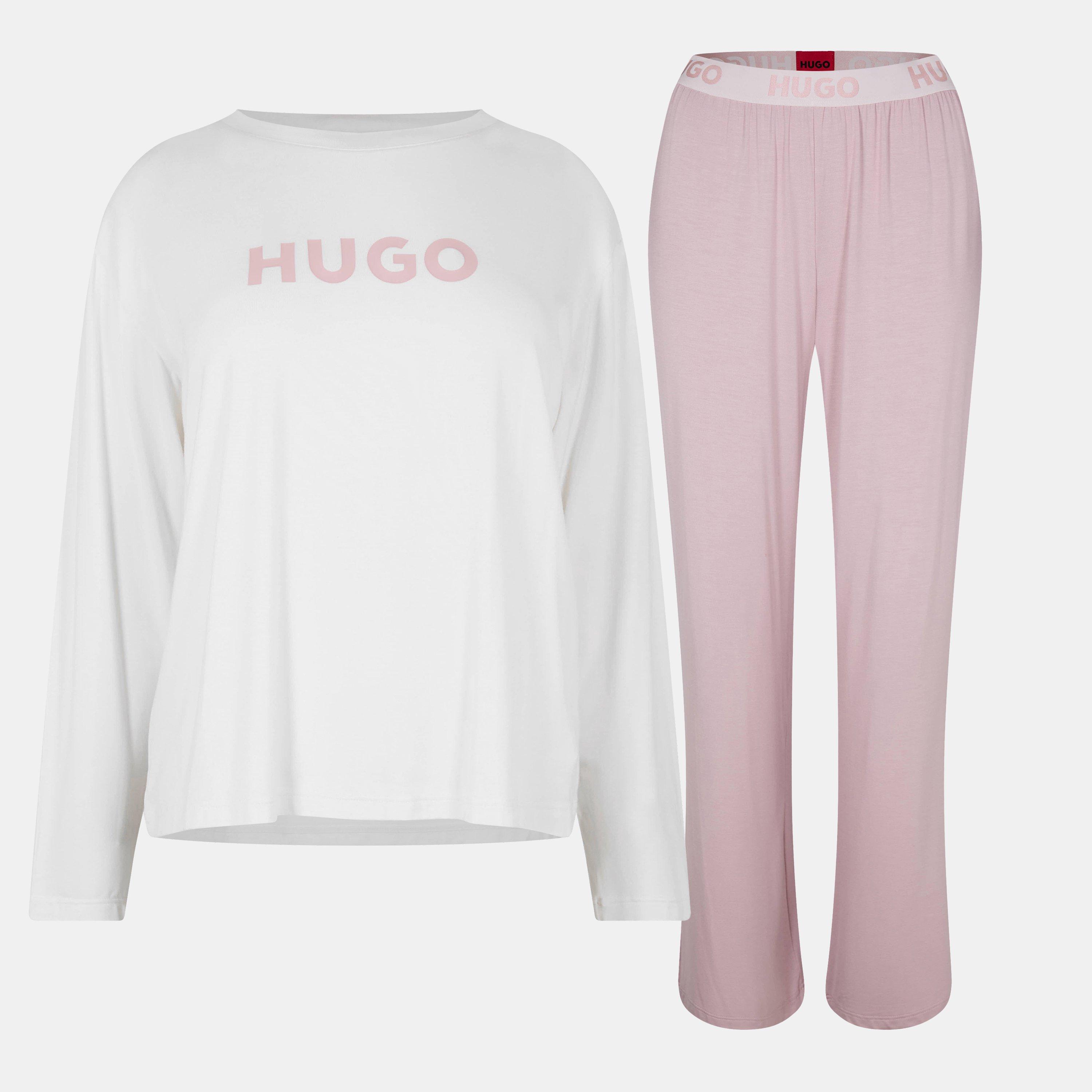 Light Pink - Hugo - Long sleeve Top and trouser bottom pyjama set - 1