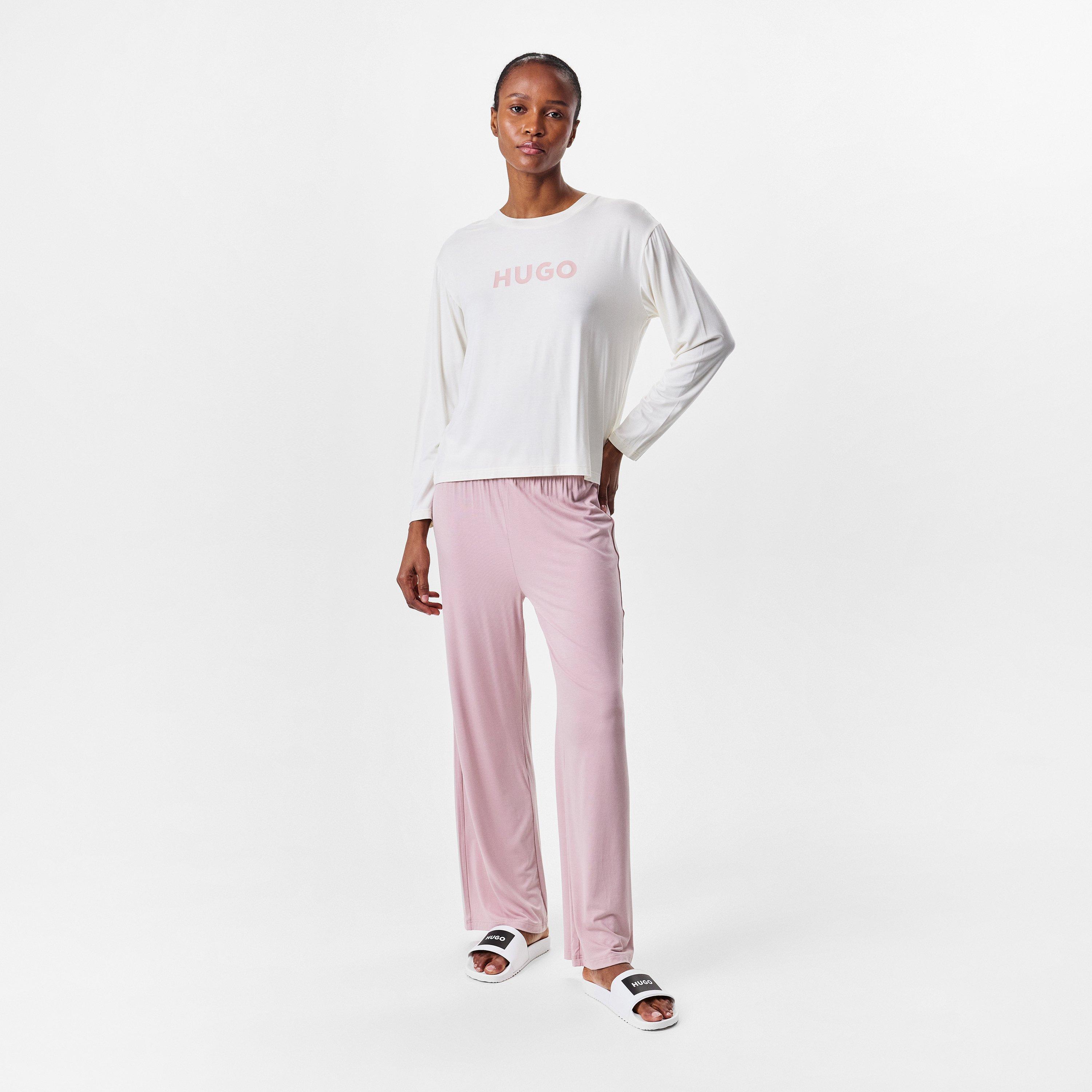 Light Pink - Hugo - Long sleeve Top and trouser bottom pyjama set - 6