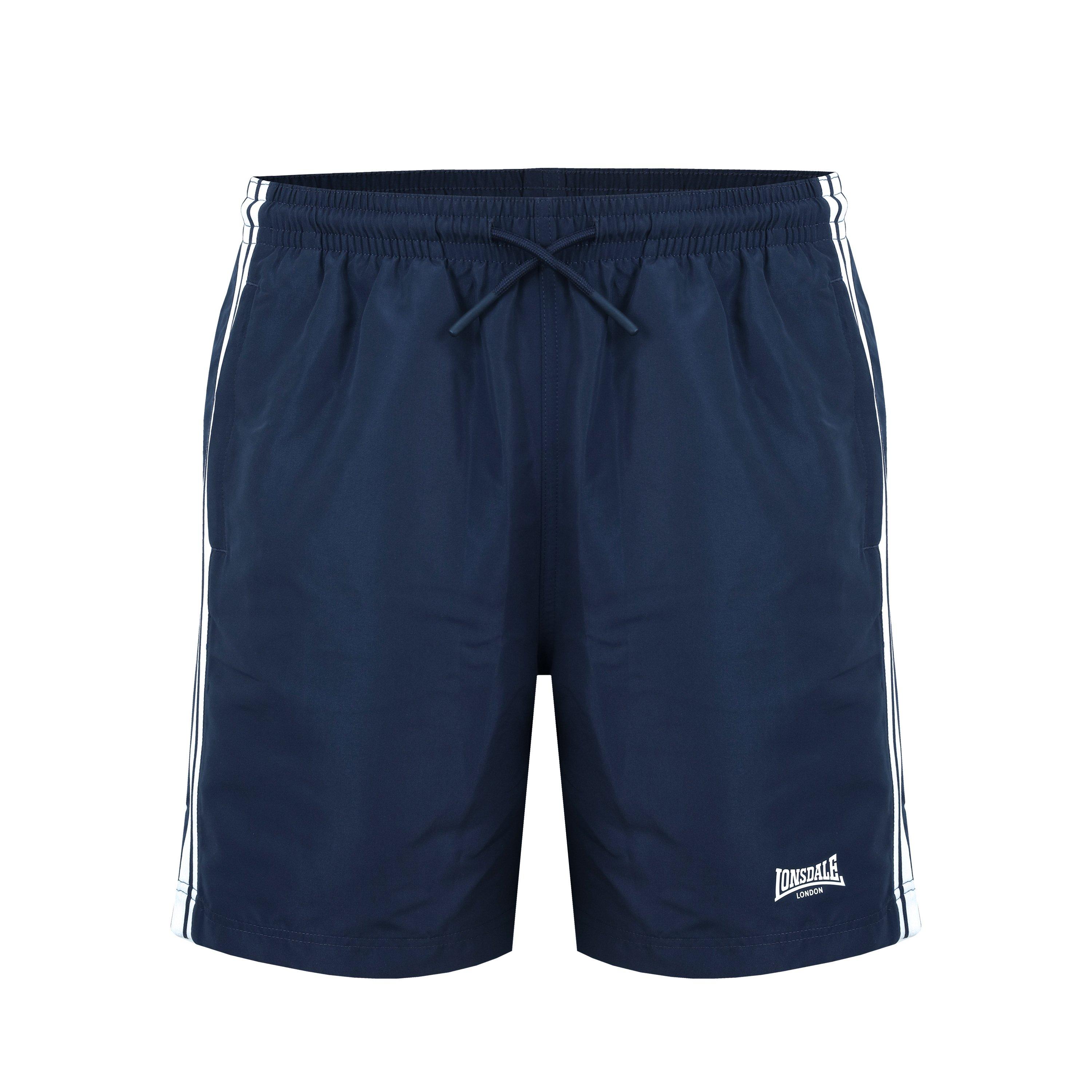 Navy - Lonsdale - Stripe Woven Shorts Mens - 1