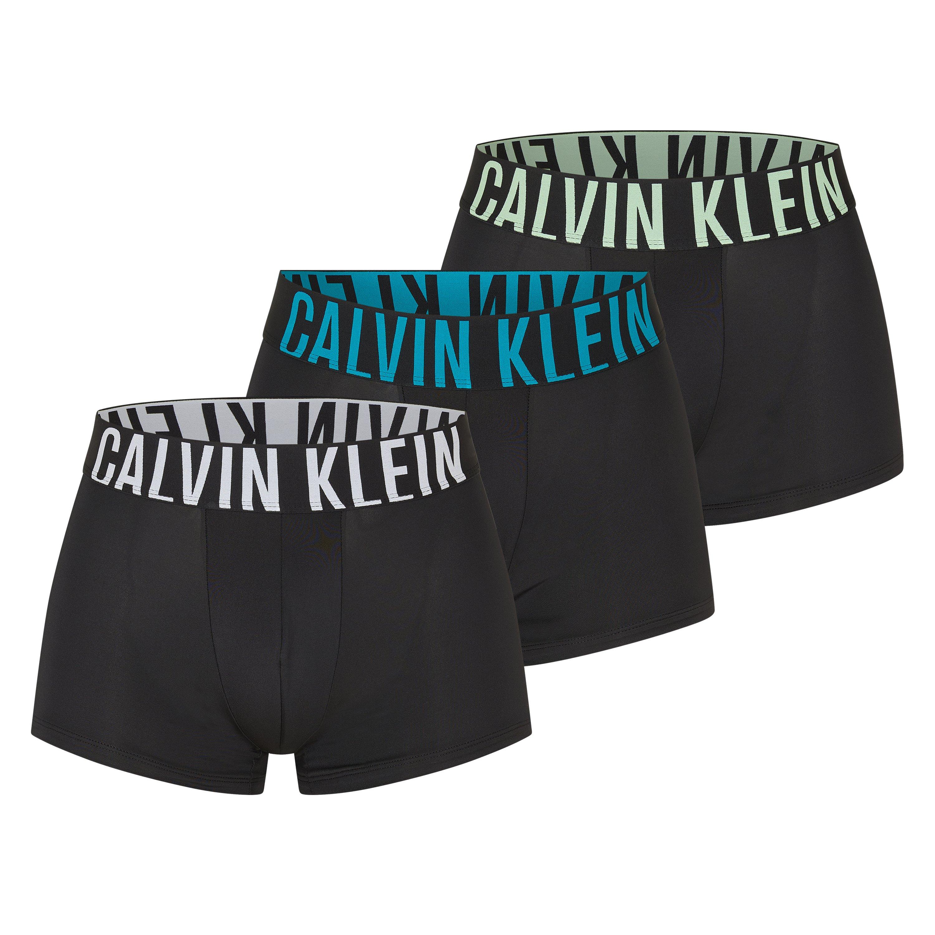 Wht/Blu/Grn - Calvin Klein - 3 Pack Intense Power Trunks - 1