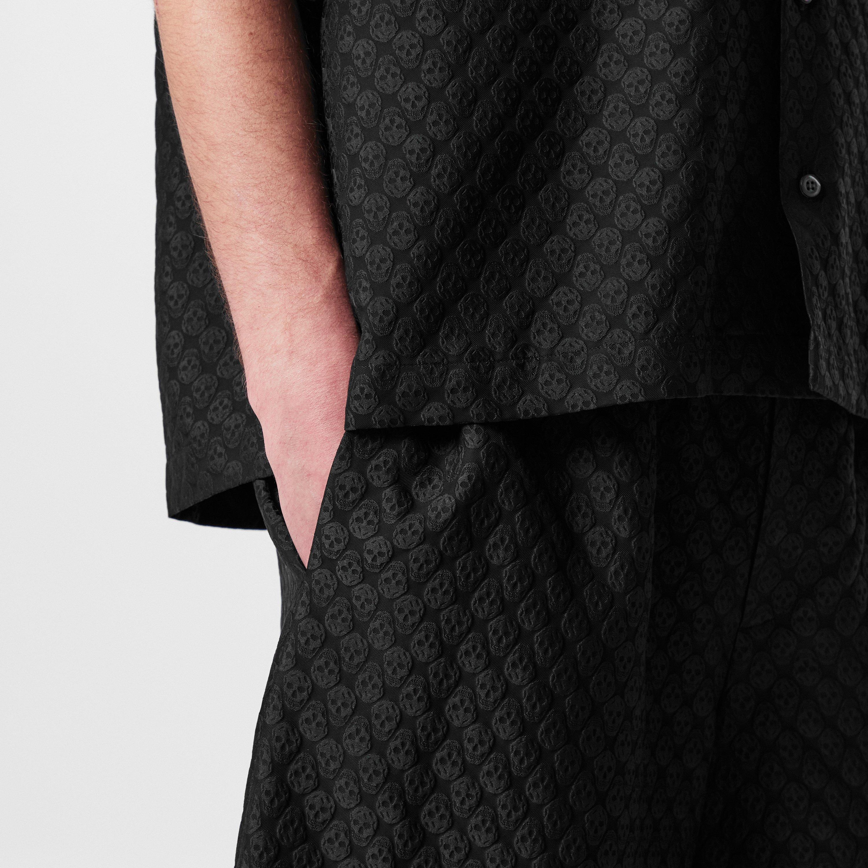 Black - Alexander McQueen - Skull Jacquard Bermuda Shorts - 4