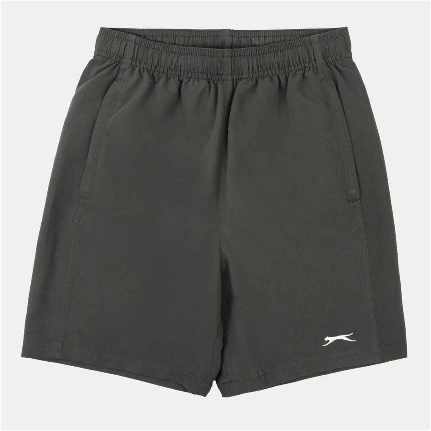 Slazenger Boys Woven Shorts Junior - Charcoal - 13 Yrs