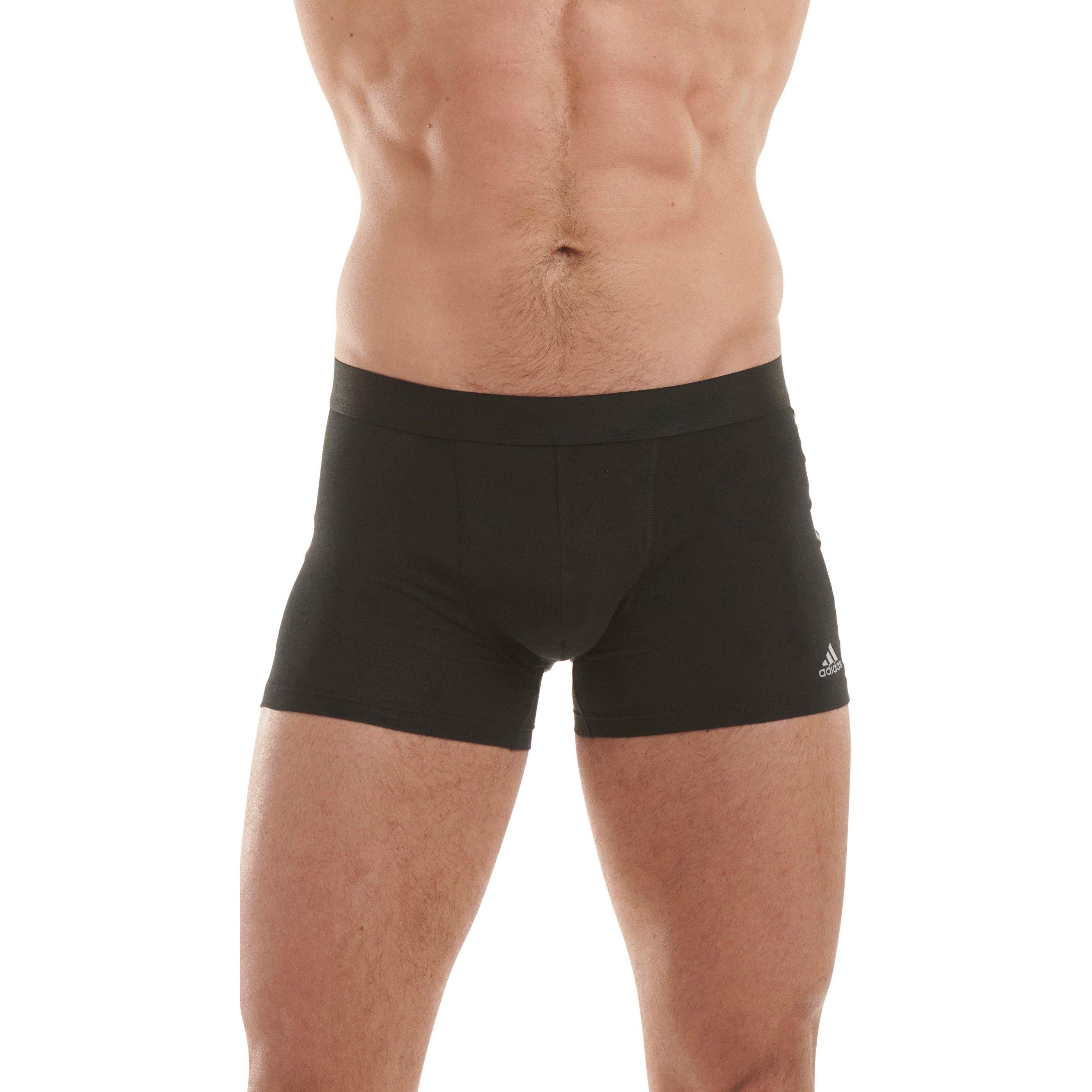 Zwart - adidas - Active Flex Cotton 3 Stripe Boxer Mens - 4