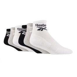 Reebok 6 Everyday Lightweight Training Crew Socks 3 Pairs