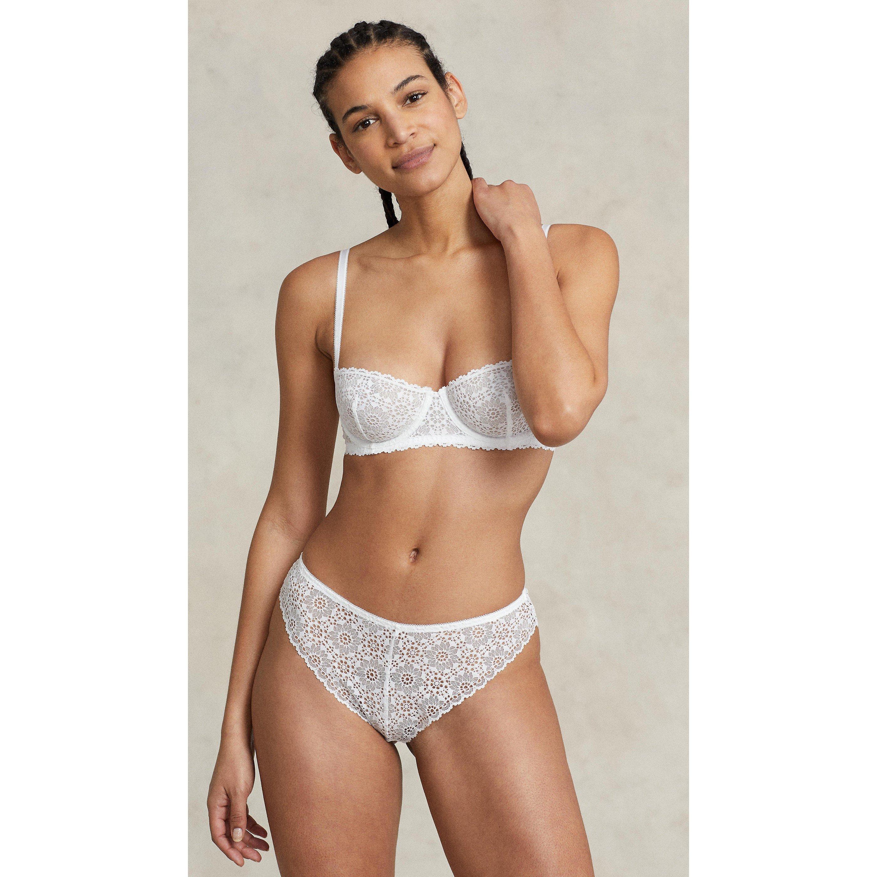 White Cloud - Polo Ralph Lauren - Eyelet Balcony Bra - 2